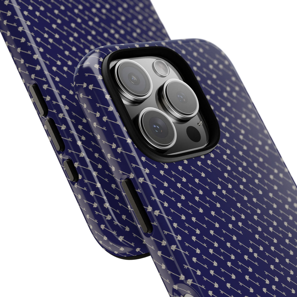 Abhorsen Silver Key Phone Case — Midnight Blue Necromancer Design