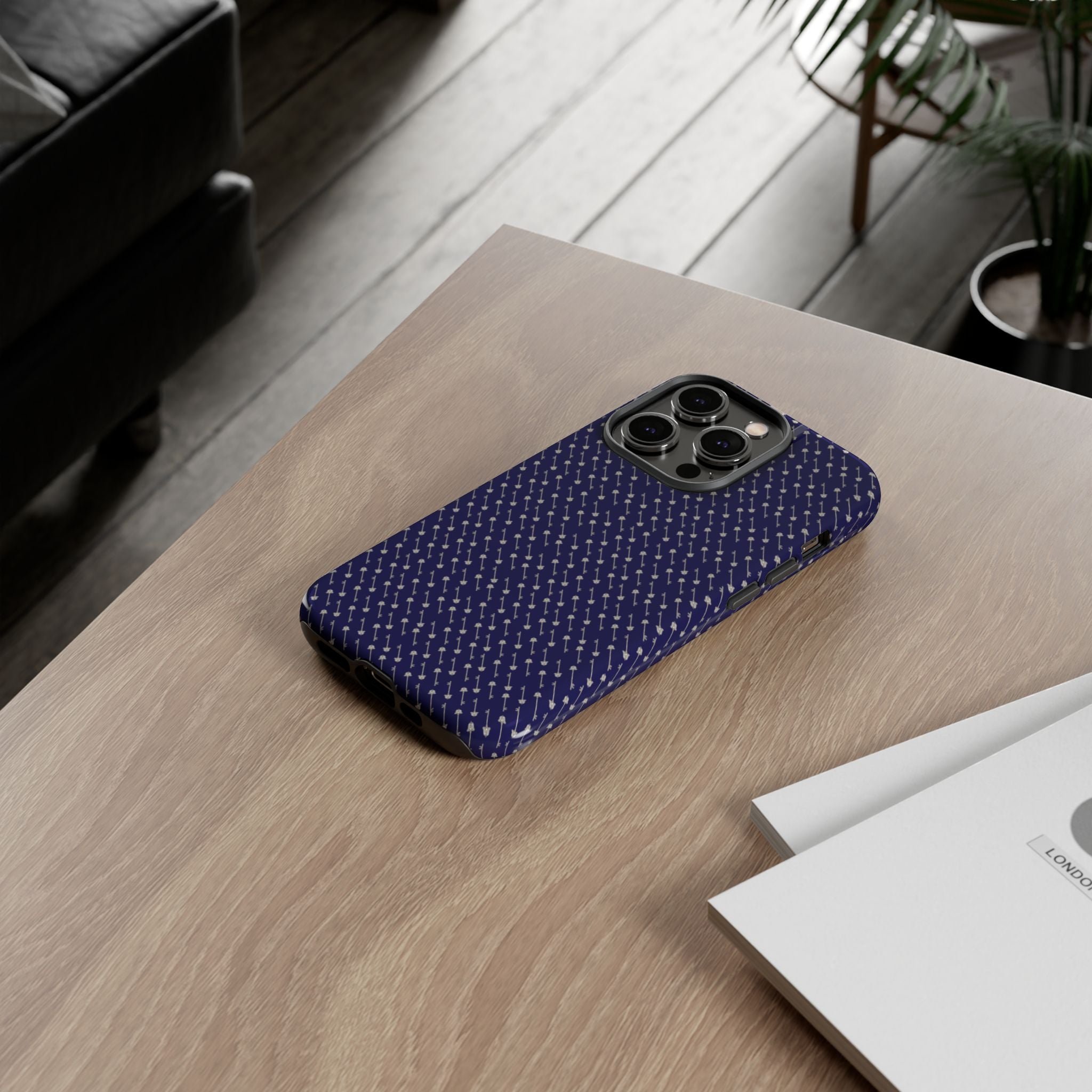 Abhorsen Silver Key Phone Case — Midnight Blue Necromancer Design