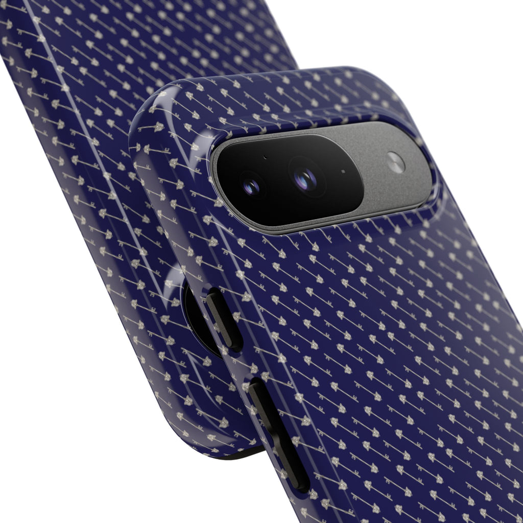Abhorsen Silver Key Phone Case — Midnight Blue Necromancer Design
