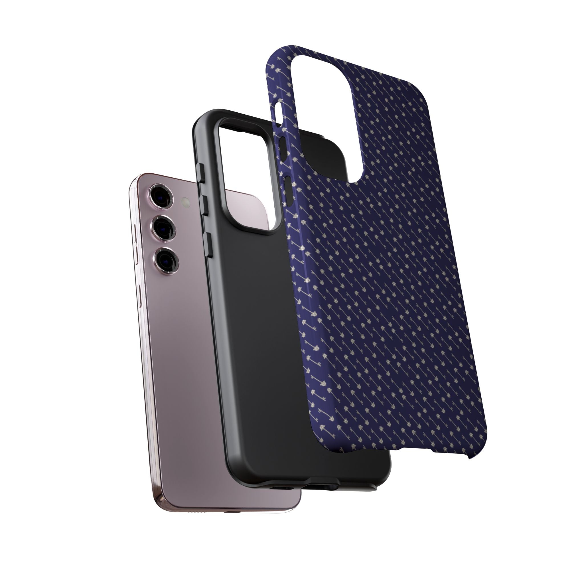 Abhorsen Silver Key Phone Case — Midnight Blue Necromancer Design