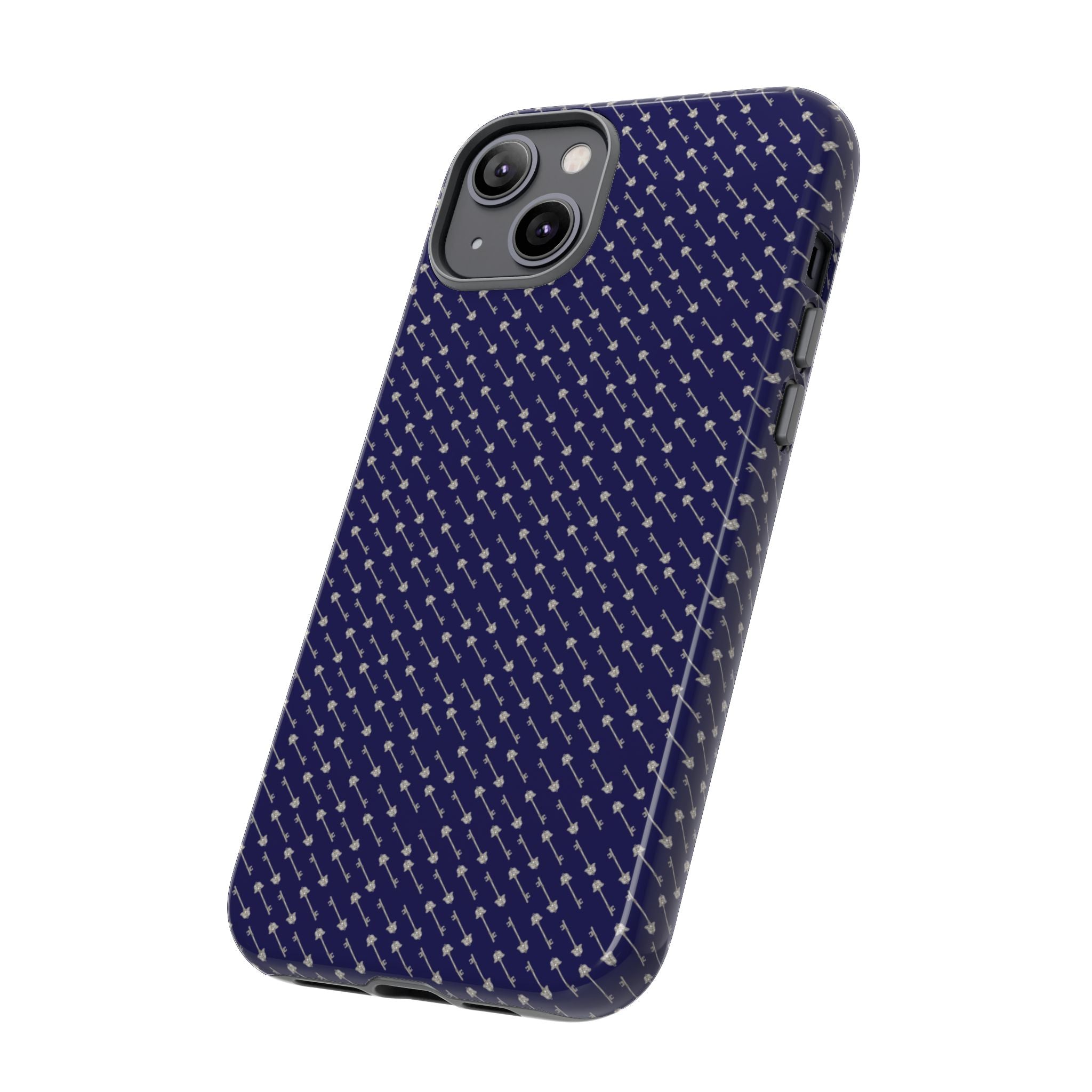 Abhorsen Silver Key Phone Case — Midnight Blue Necromancer Design
