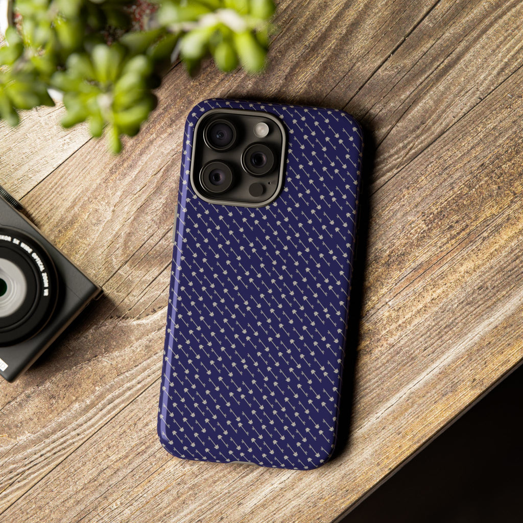 Abhorsen Silver Key Phone Case — Midnight Blue Necromancer Design