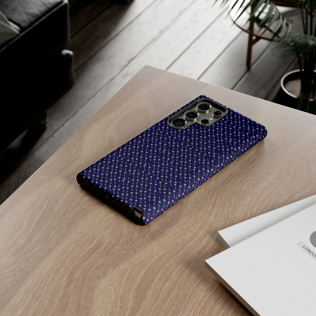 Abhorsen Silver Key Phone Case — Midnight Blue Necromancer Design