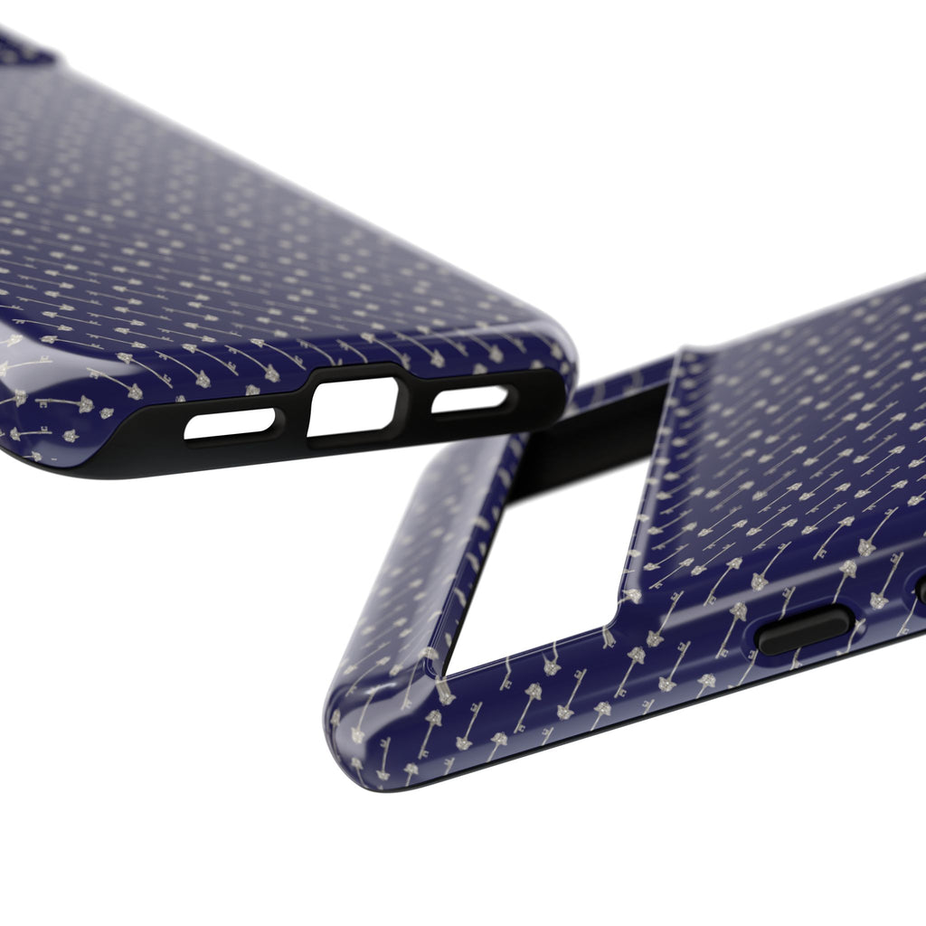 Abhorsen Silver Key Phone Case — Midnight Blue Necromancer Design