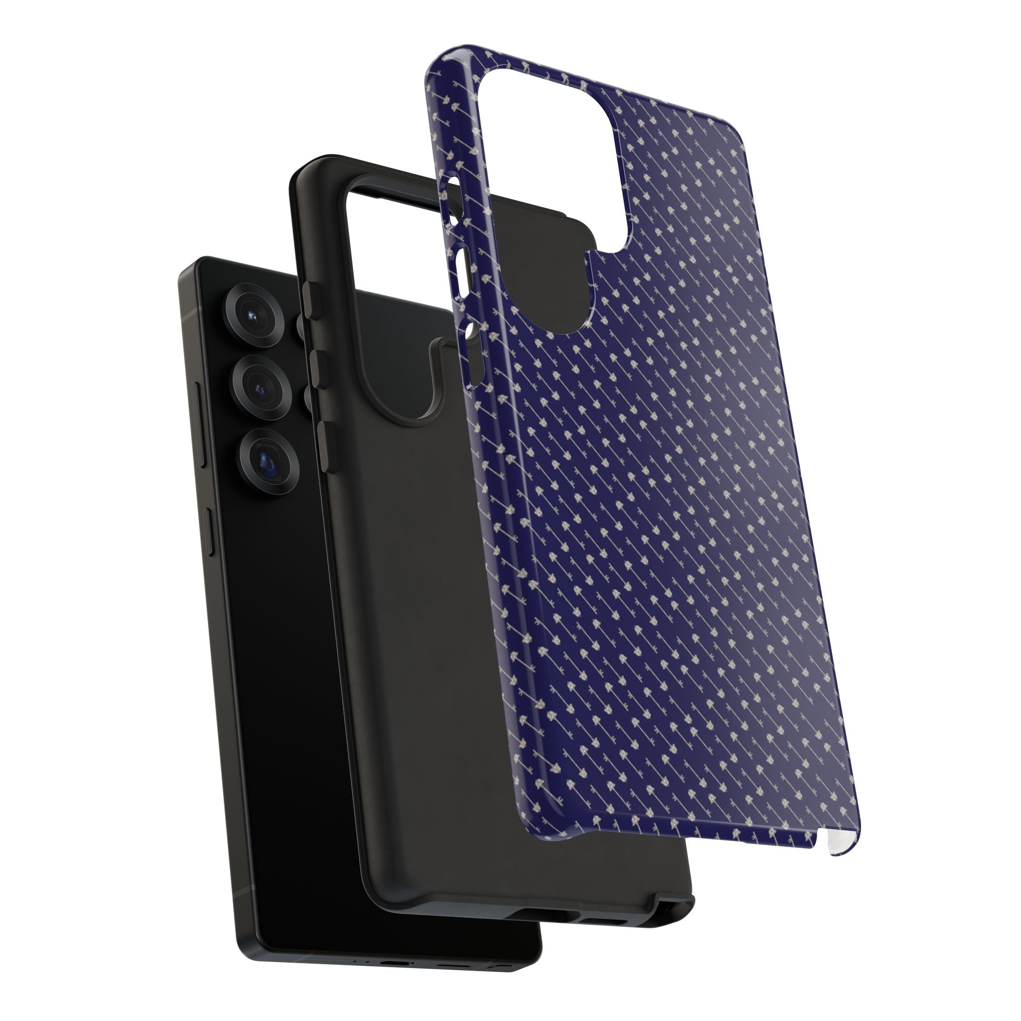 Abhorsen Silver Key Phone Case — Midnight Blue Necromancer Design