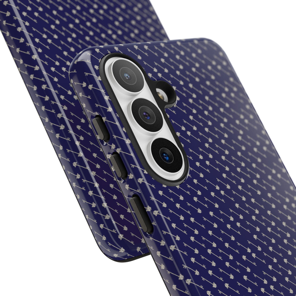 Abhorsen Silver Key Phone Case — Midnight Blue Necromancer Design