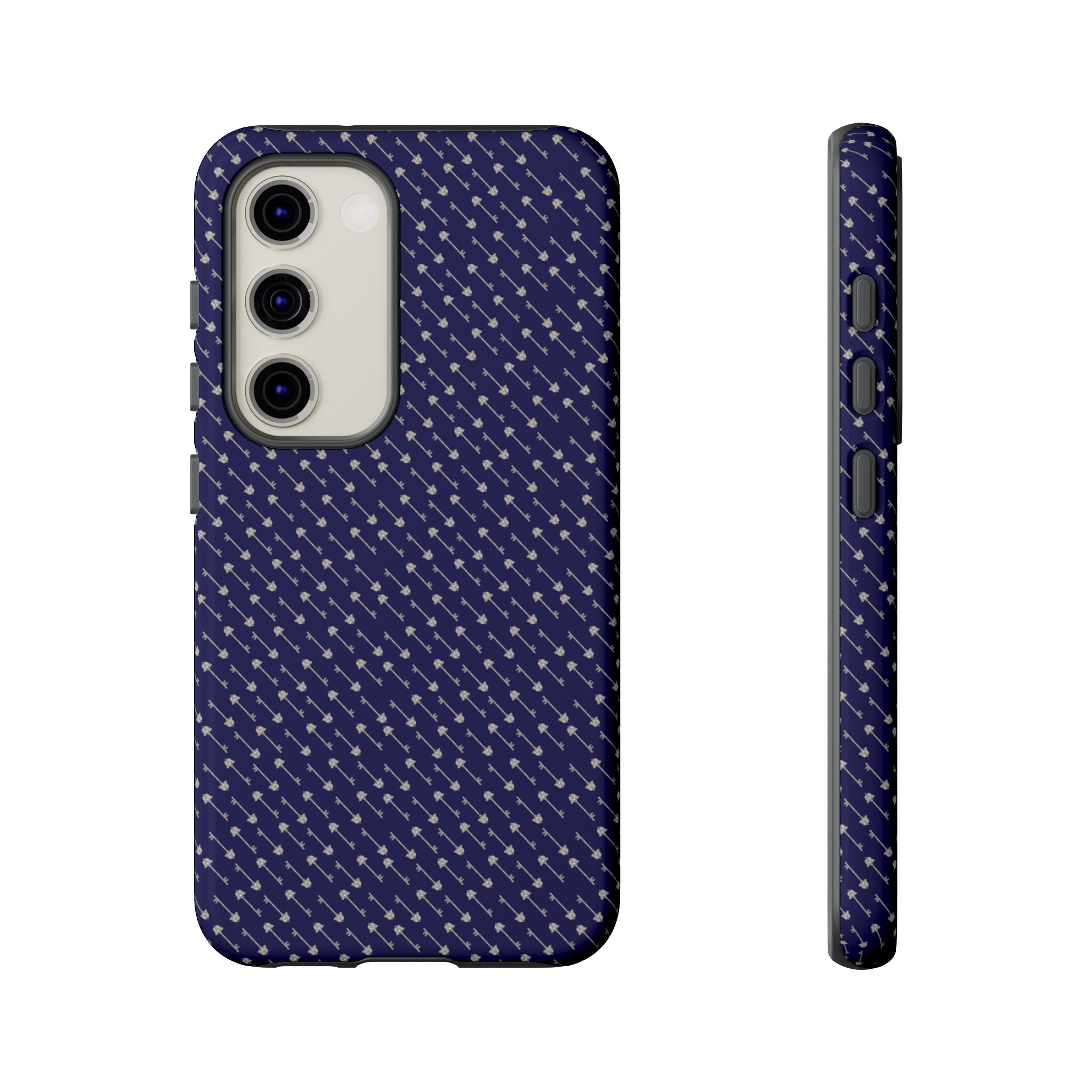 Abhorsen Silver Key Phone Case — Midnight Blue Necromancer Design