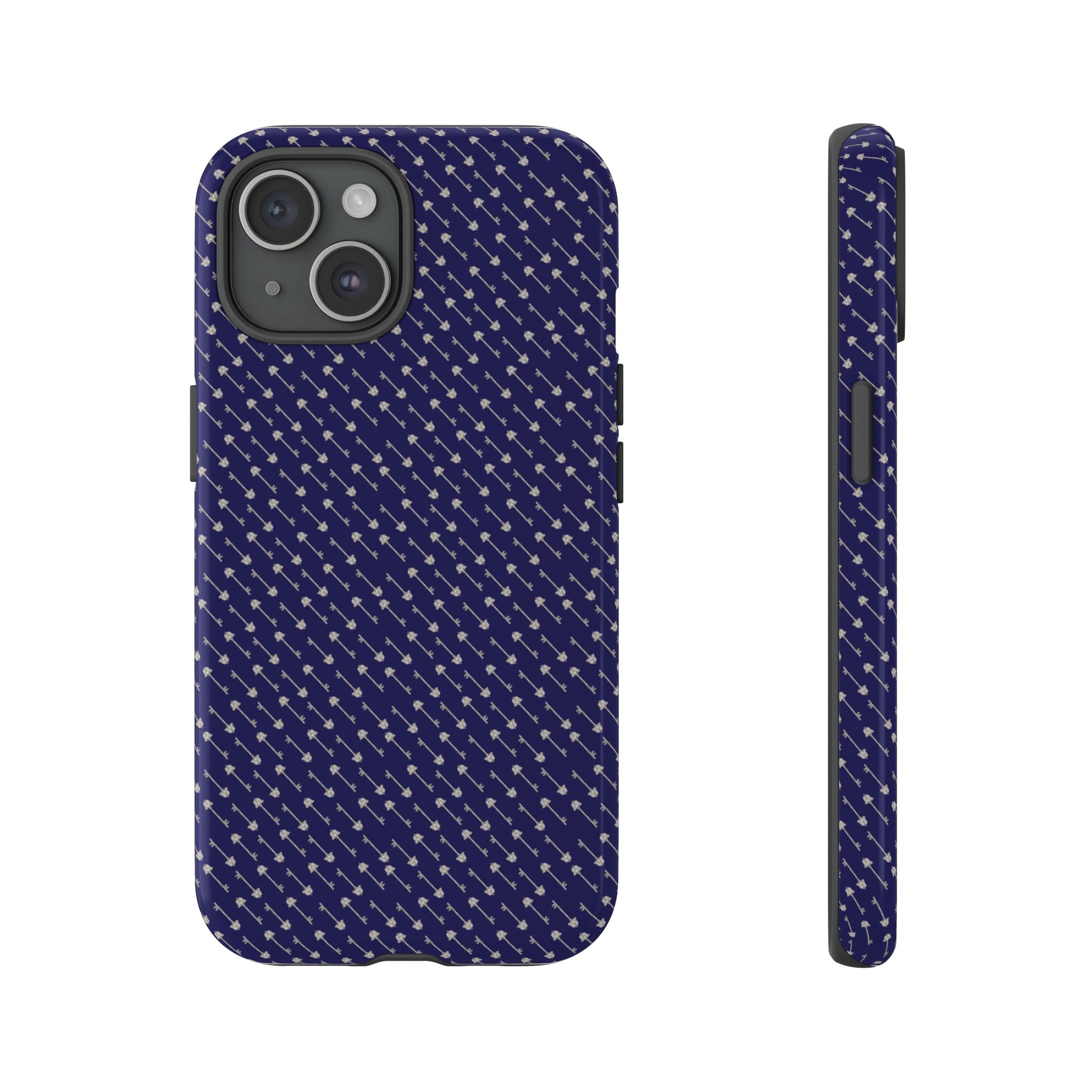Abhorsen Silver Key Phone Case — Midnight Blue Necromancer Design