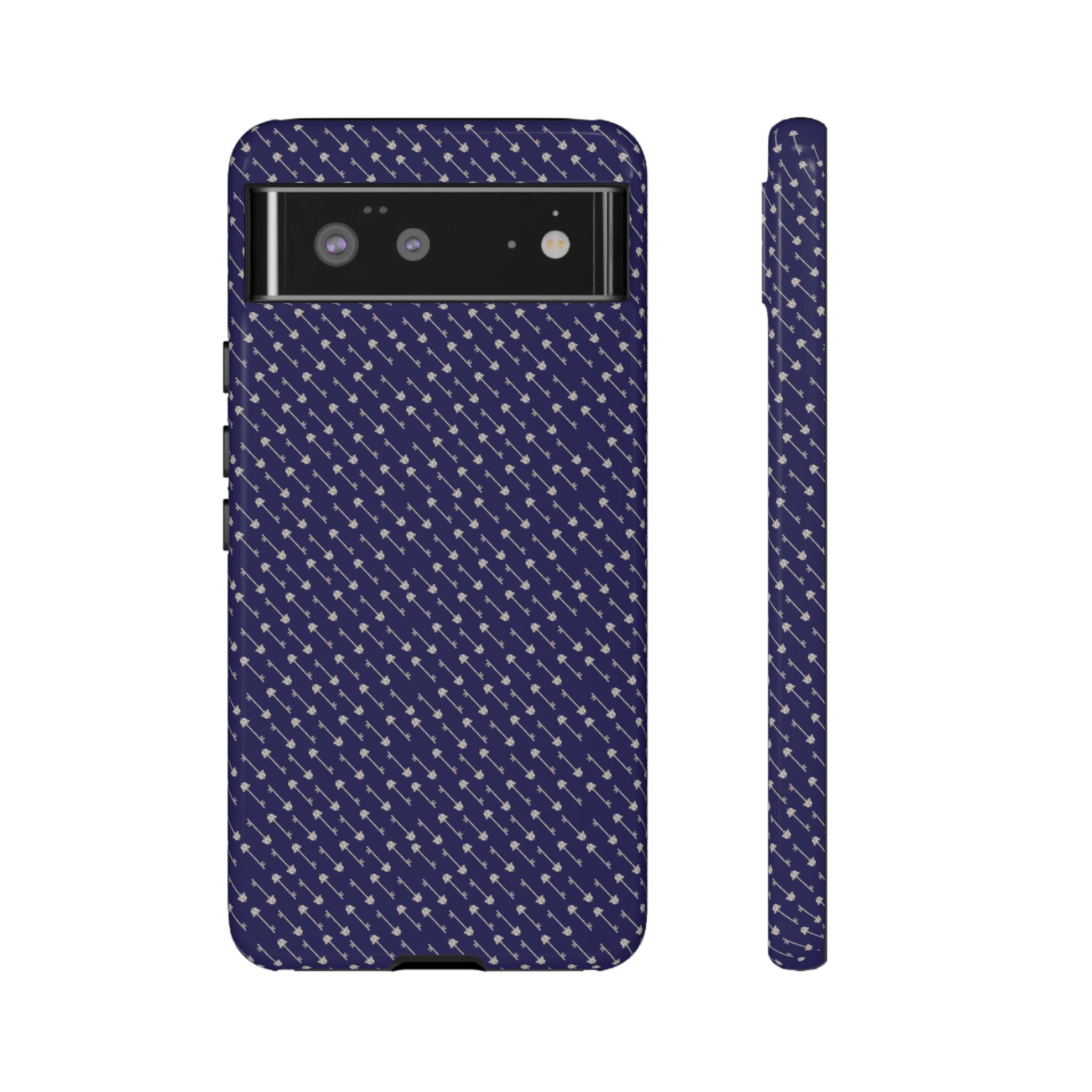 Abhorsen Silver Key Phone Case — Midnight Blue Necromancer Design