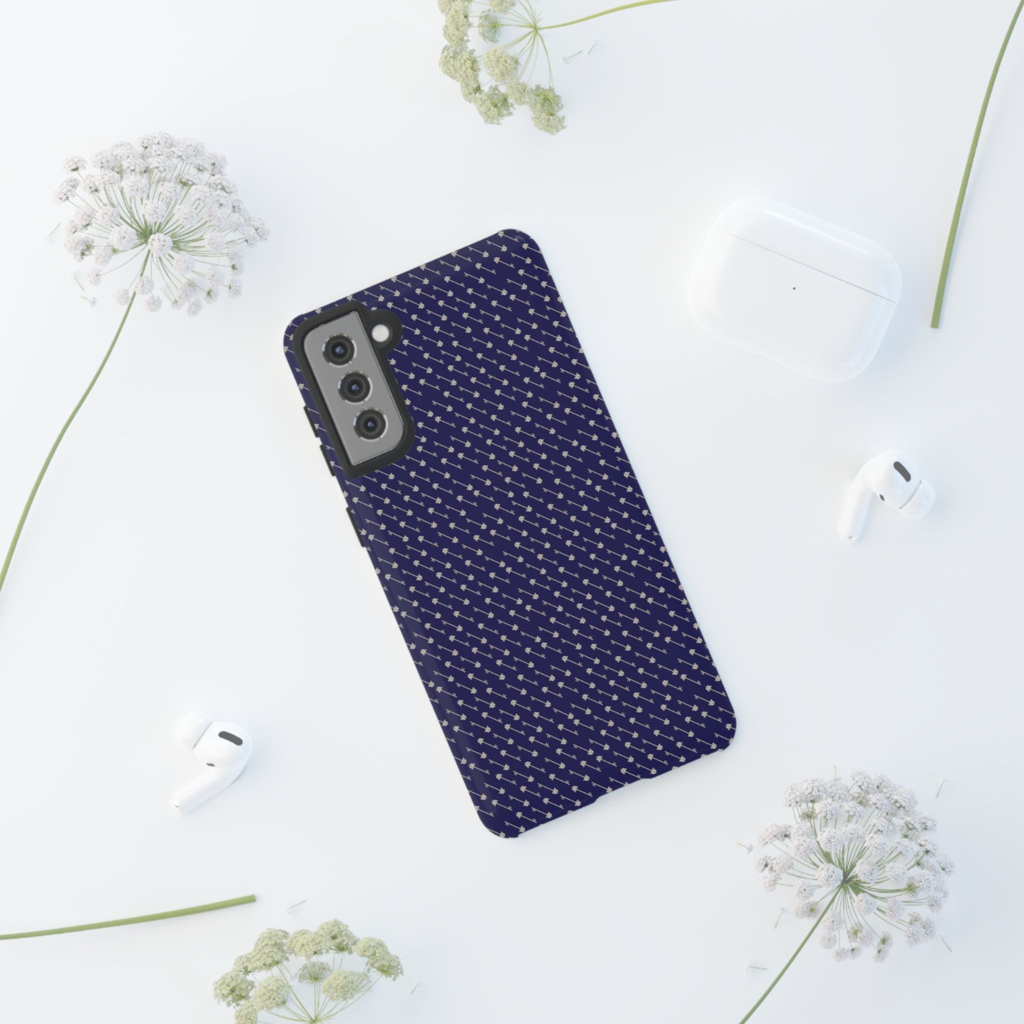 Abhorsen Silver Key Phone Case — Midnight Blue Necromancer Design