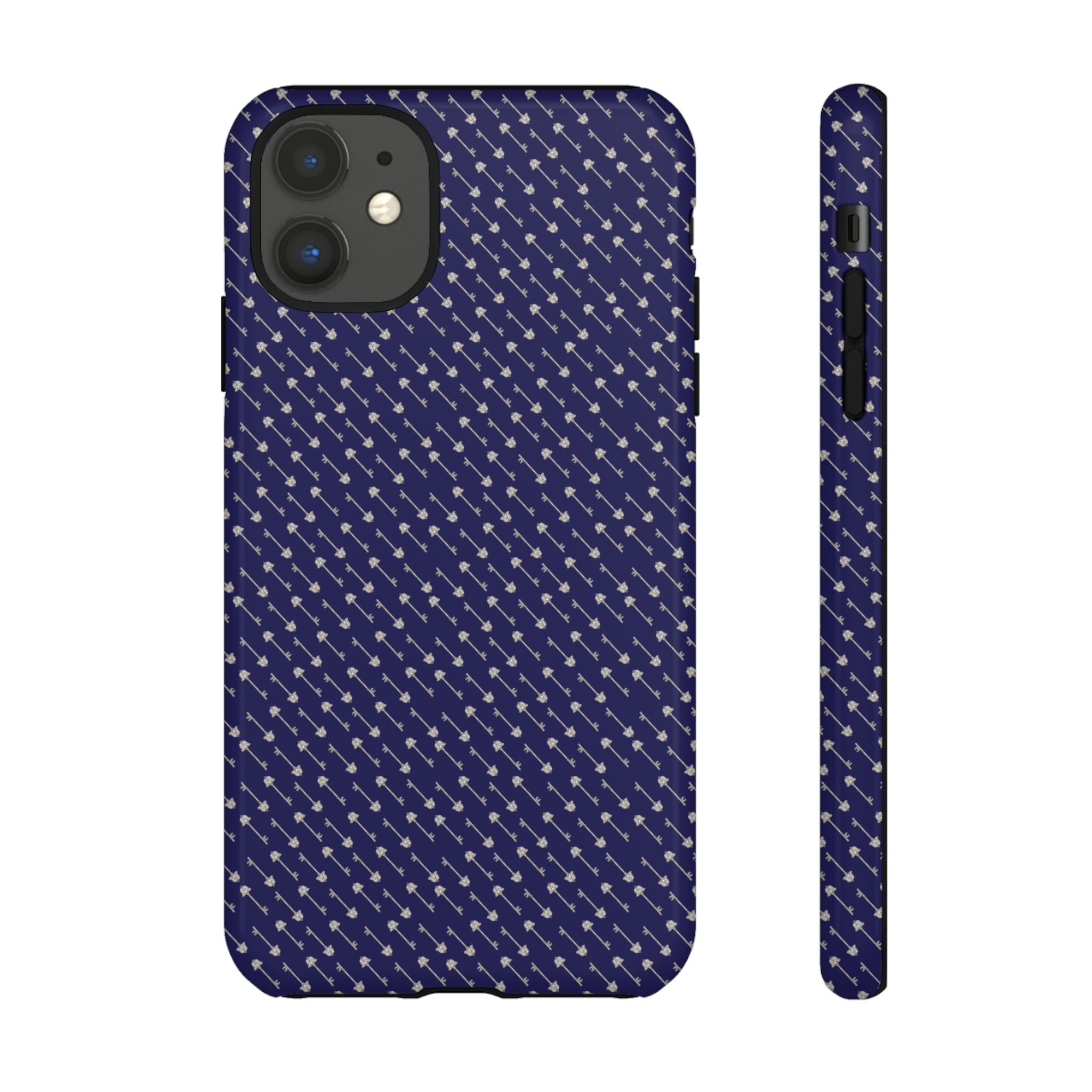Abhorsen Silver Key Phone Case — Midnight Blue Necromancer Design