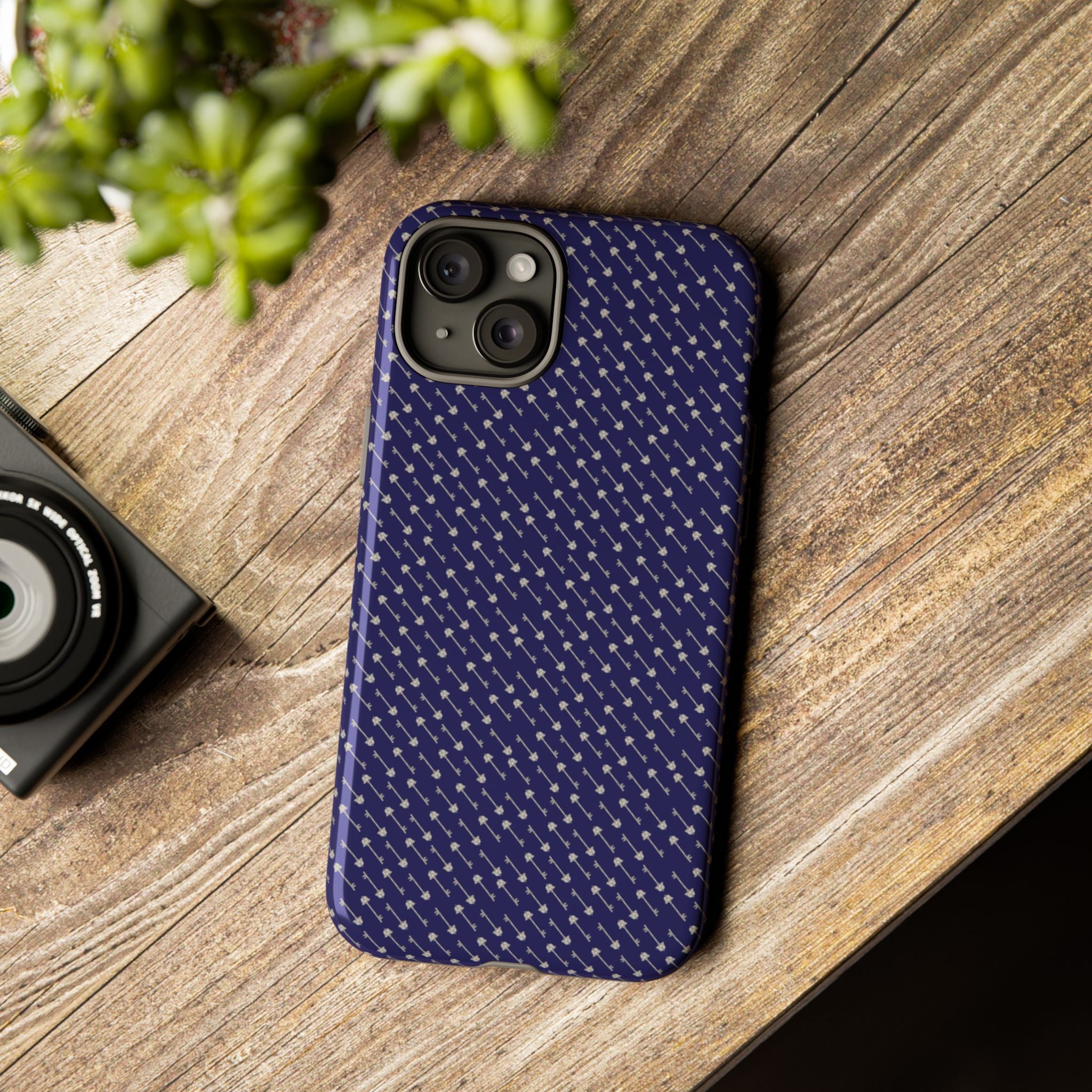 Abhorsen Silver Key Phone Case — Midnight Blue Necromancer Design