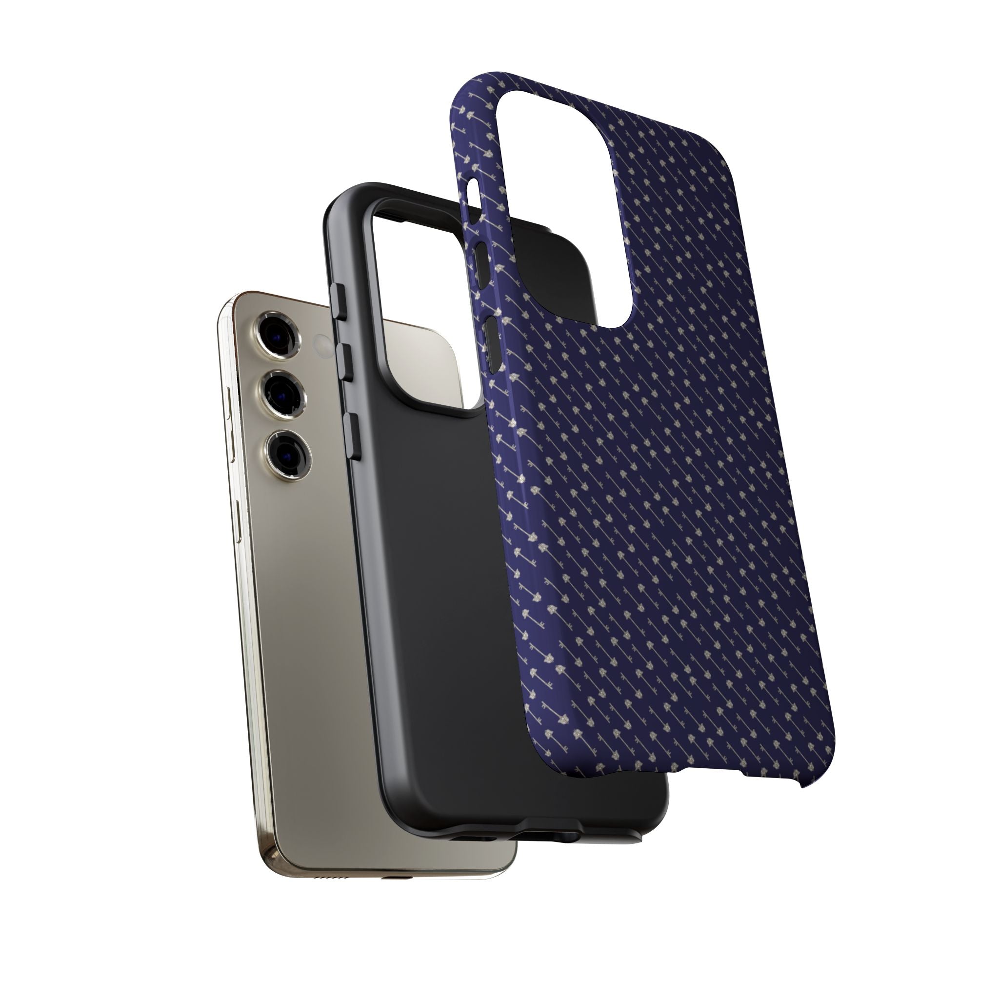 Abhorsen Silver Key Phone Case — Midnight Blue Necromancer Design