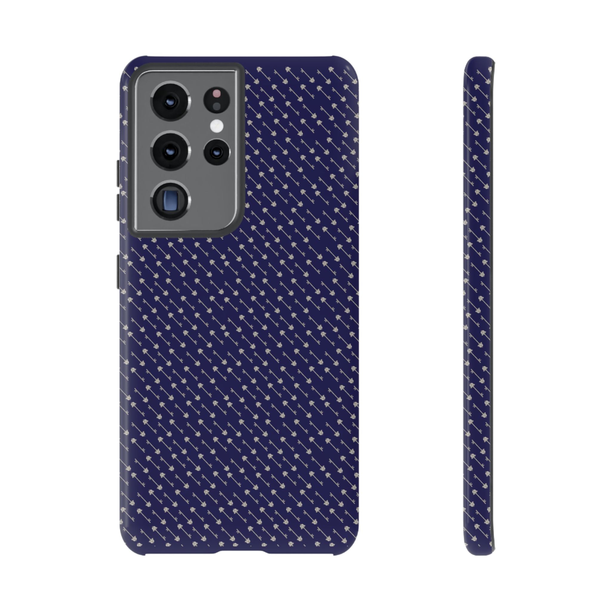 Abhorsen Silver Key Phone Case — Midnight Blue Necromancer Design