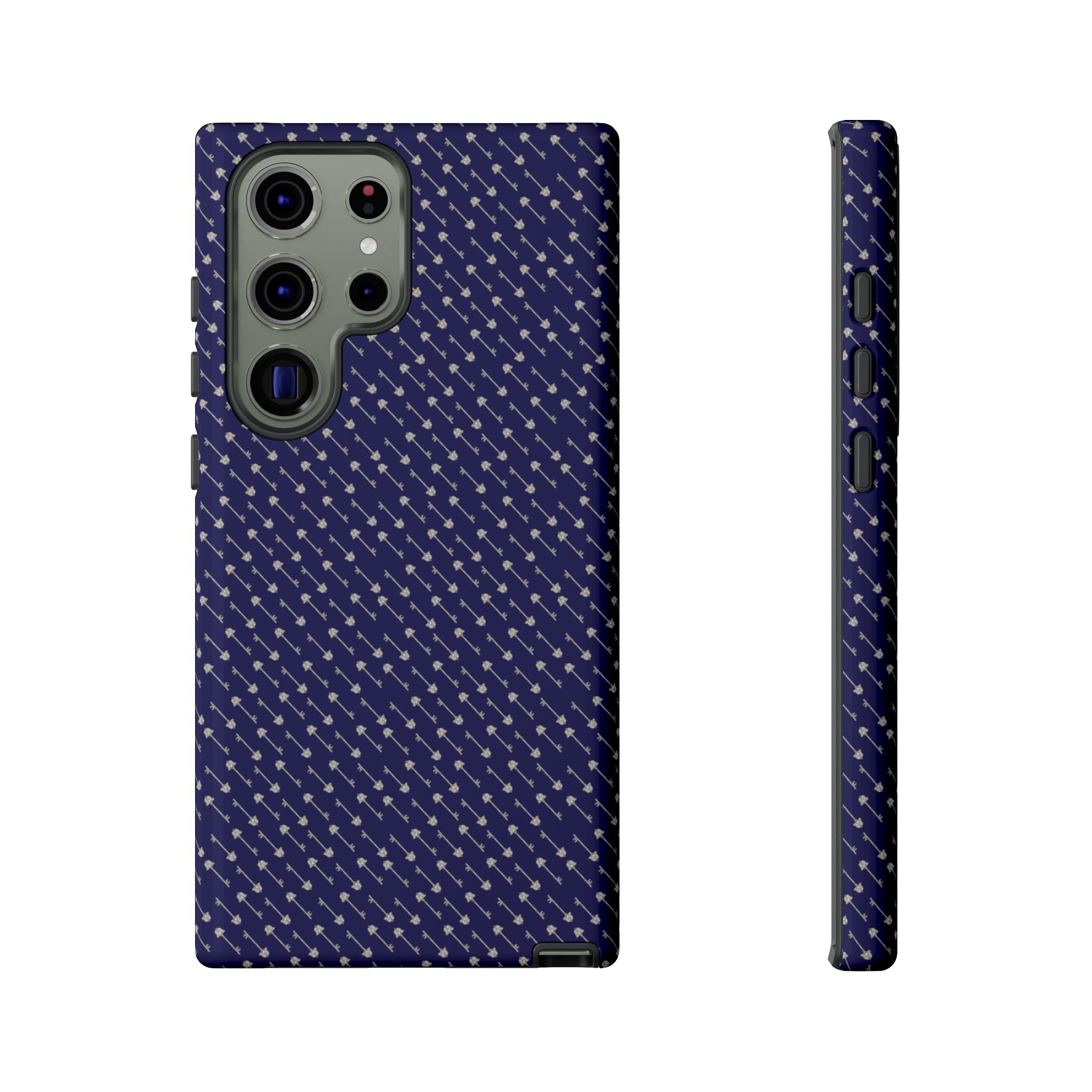 Abhorsen Silver Key Phone Case — Midnight Blue Necromancer Design