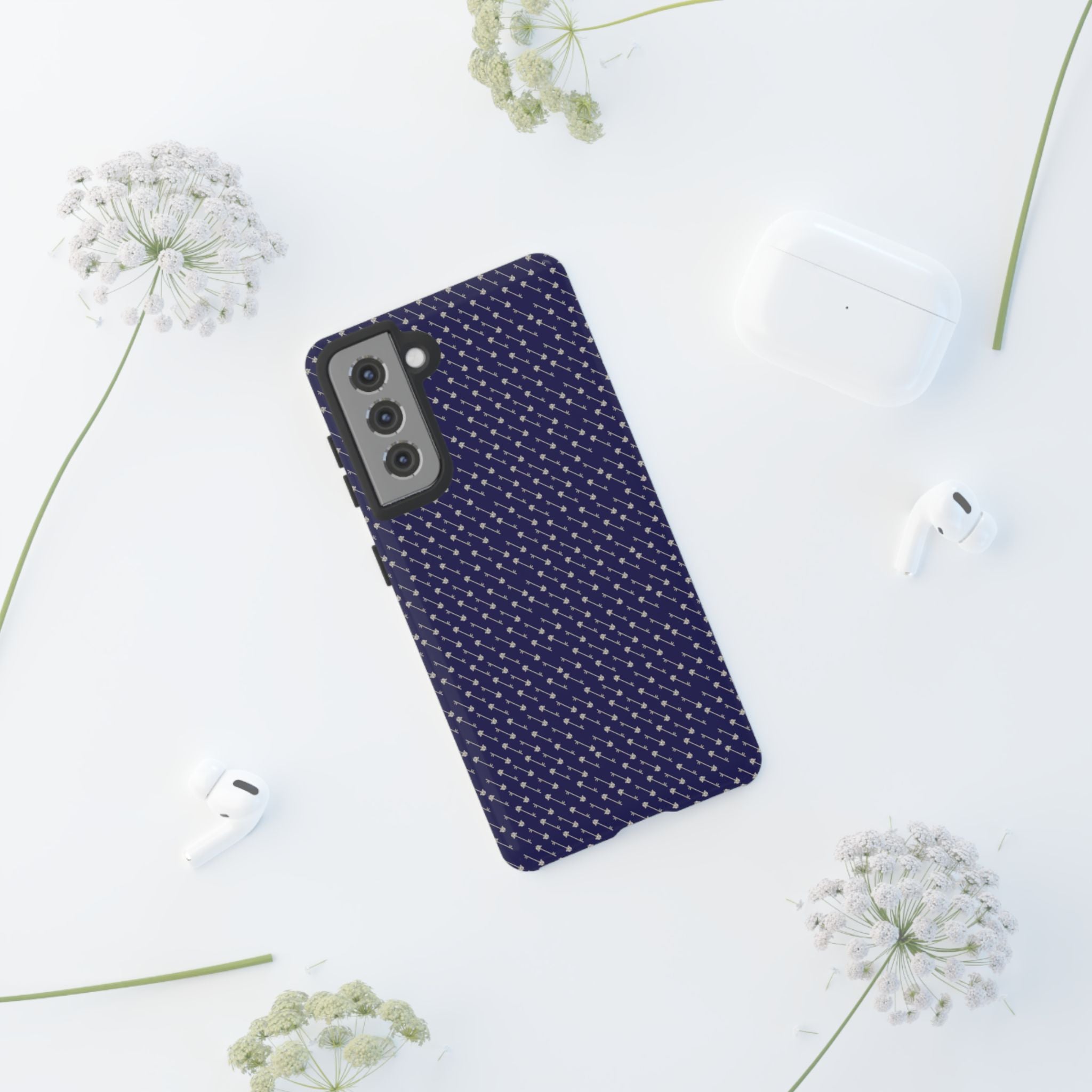 Abhorsen Silver Key Phone Case — Midnight Blue Necromancer Design