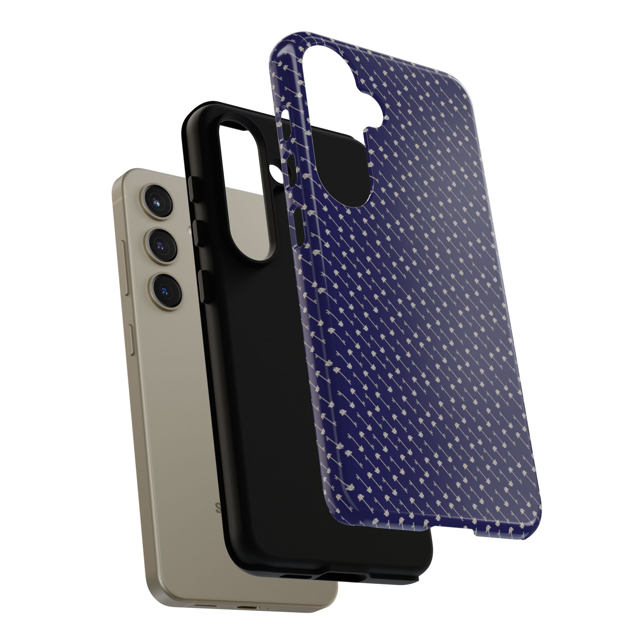 Abhorsen Silver Key Phone Case — Midnight Blue Necromancer Design