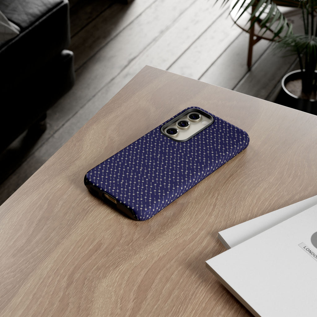 Abhorsen Silver Key Phone Case — Midnight Blue Necromancer Design