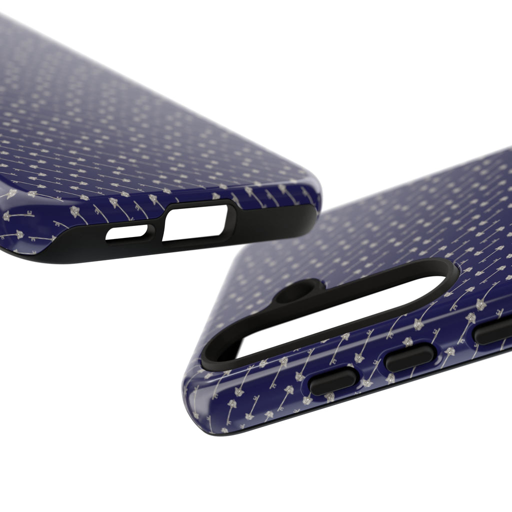 Abhorsen Silver Key Phone Case — Midnight Blue Necromancer Design