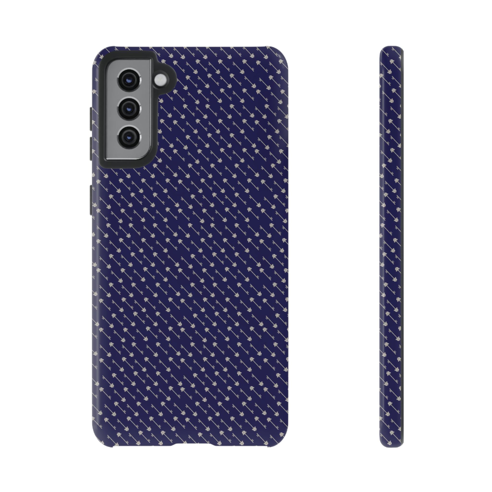 Abhorsen Silver Key Phone Case — Midnight Blue Necromancer Design