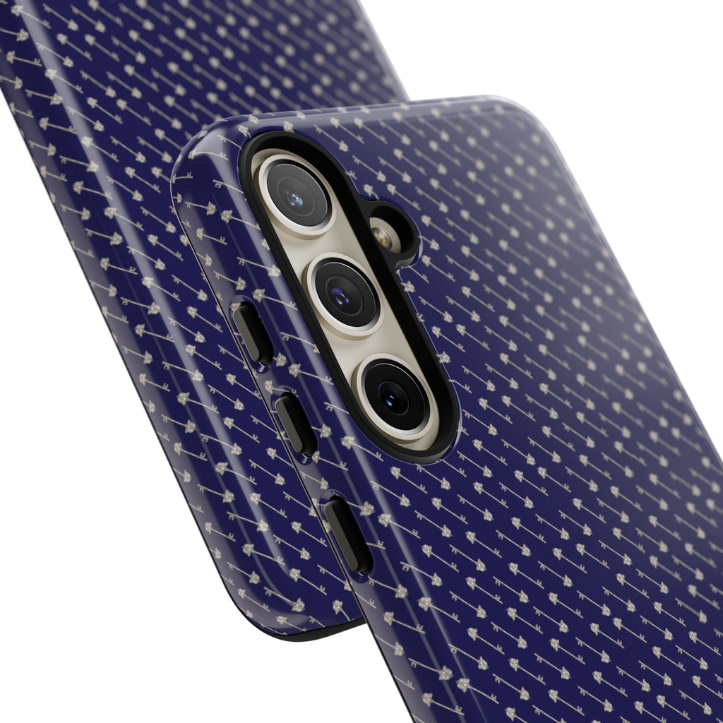 Abhorsen Silver Key Phone Case — Midnight Blue Necromancer Design