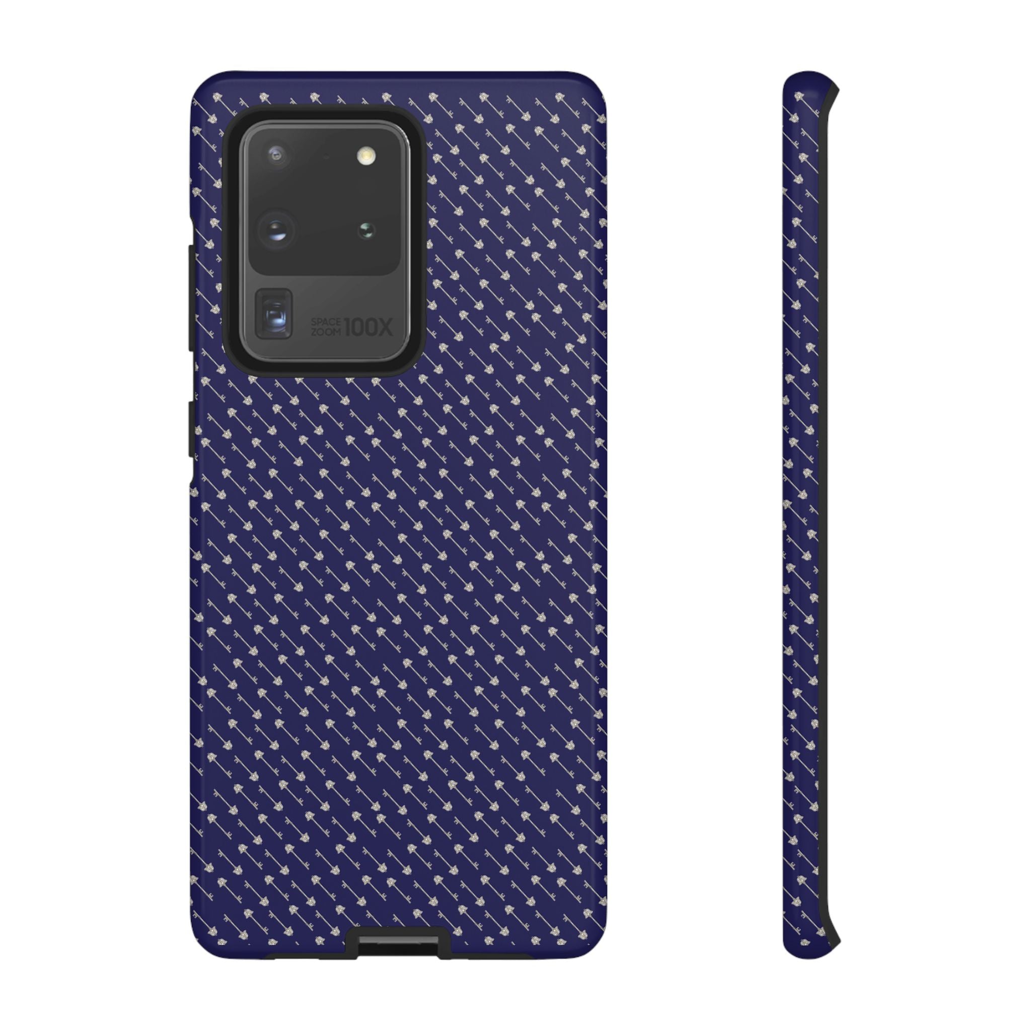 Abhorsen Silver Key Phone Case — Midnight Blue Necromancer Design