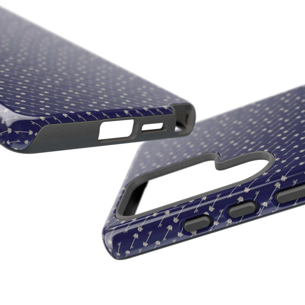 Abhorsen Silver Key Phone Case — Midnight Blue Necromancer Design