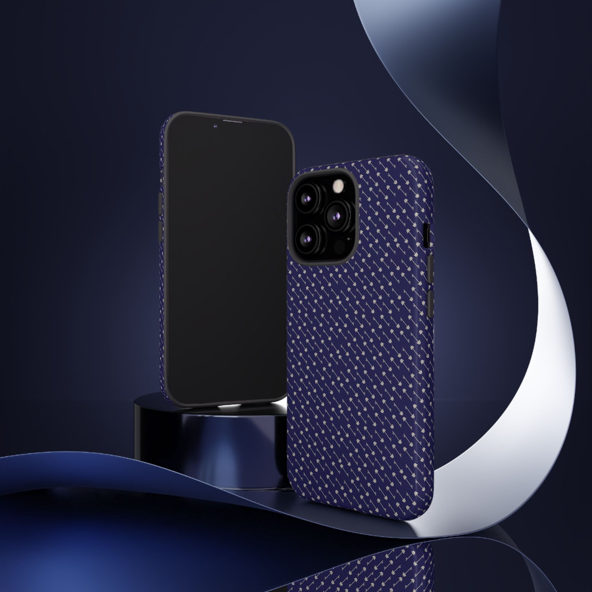 Abhorsen Silver Key Phone Case — Midnight Blue Necromancer Design