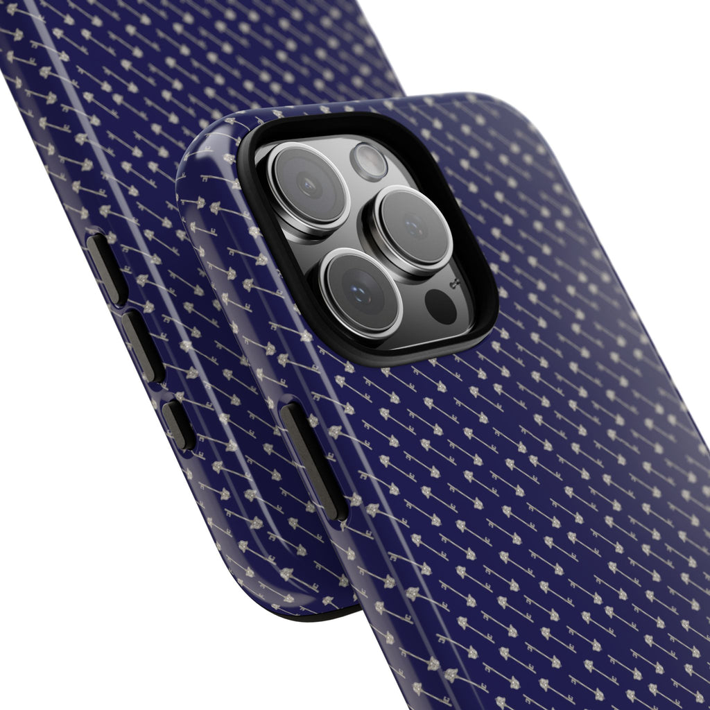 Abhorsen Silver Key Phone Case — Midnight Blue Necromancer Design