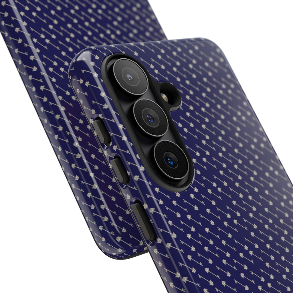 Abhorsen Silver Key Phone Case — Midnight Blue Necromancer Design