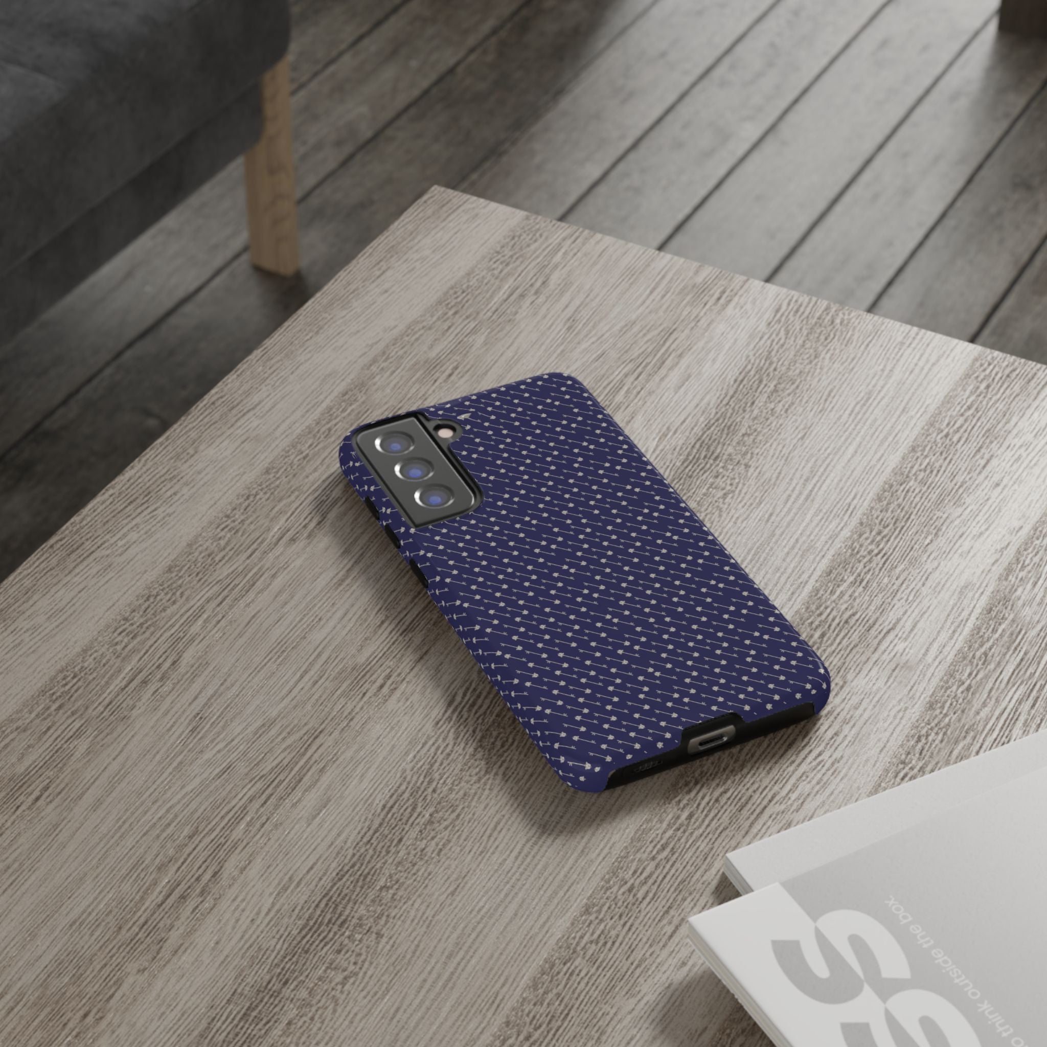 Abhorsen Silver Key Phone Case — Midnight Blue Necromancer Design