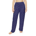 Old Kingdom-Inspired Midnight Blue Pajama Pants — Silver Key Pattern for Cozy Reading Nights