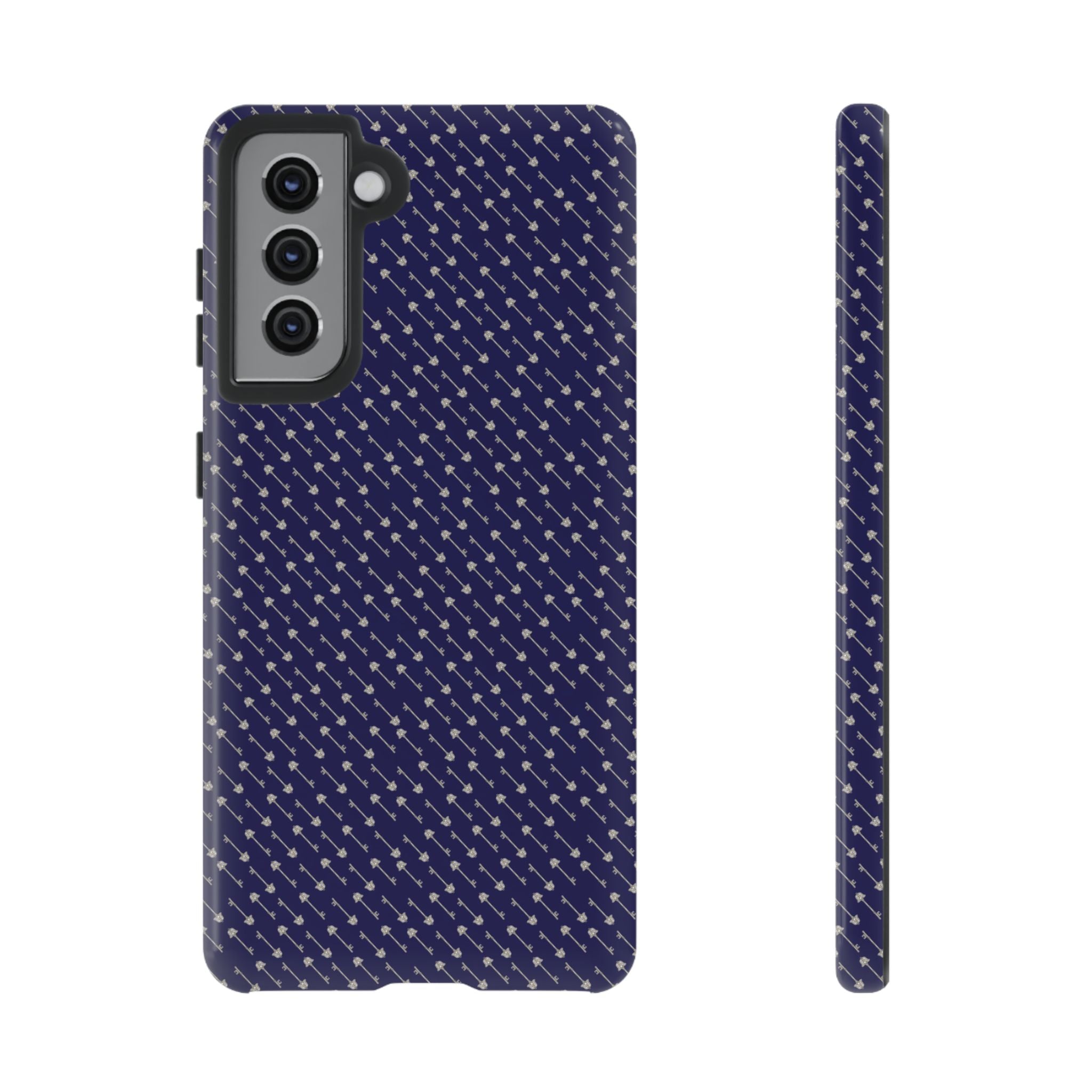 Abhorsen Silver Key Phone Case — Midnight Blue Necromancer Design