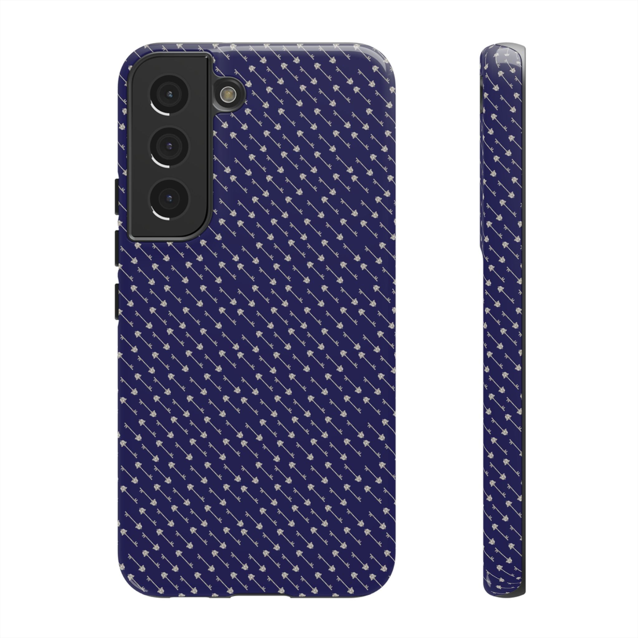 Abhorsen Silver Key Phone Case — Midnight Blue Necromancer Design