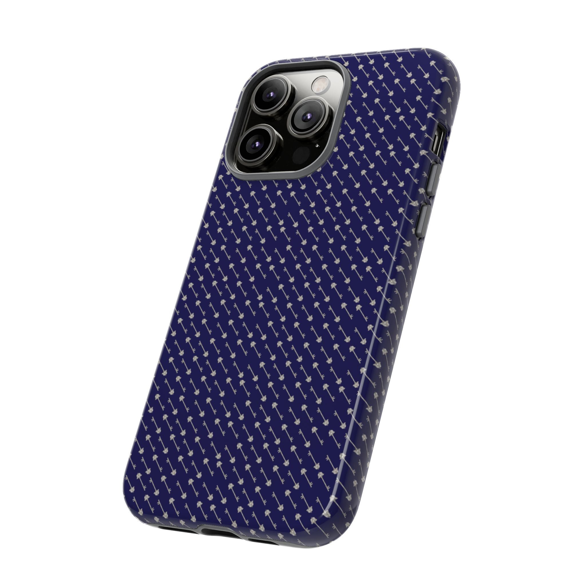 Abhorsen Silver Key Phone Case — Midnight Blue Necromancer Design