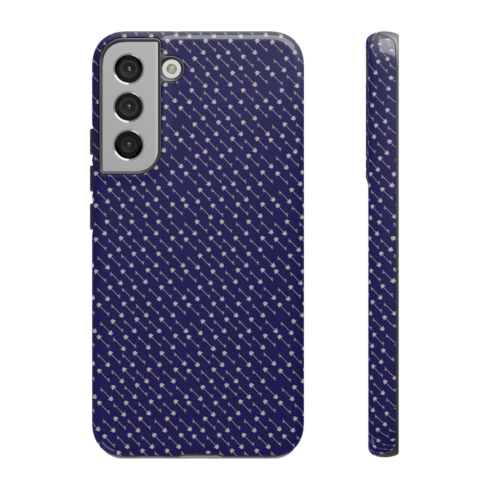 Abhorsen Silver Key Phone Case — Midnight Blue Necromancer Design