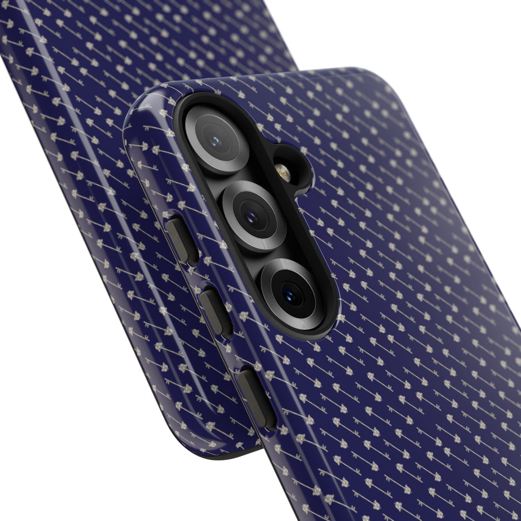 Abhorsen Silver Key Phone Case — Midnight Blue Necromancer Design