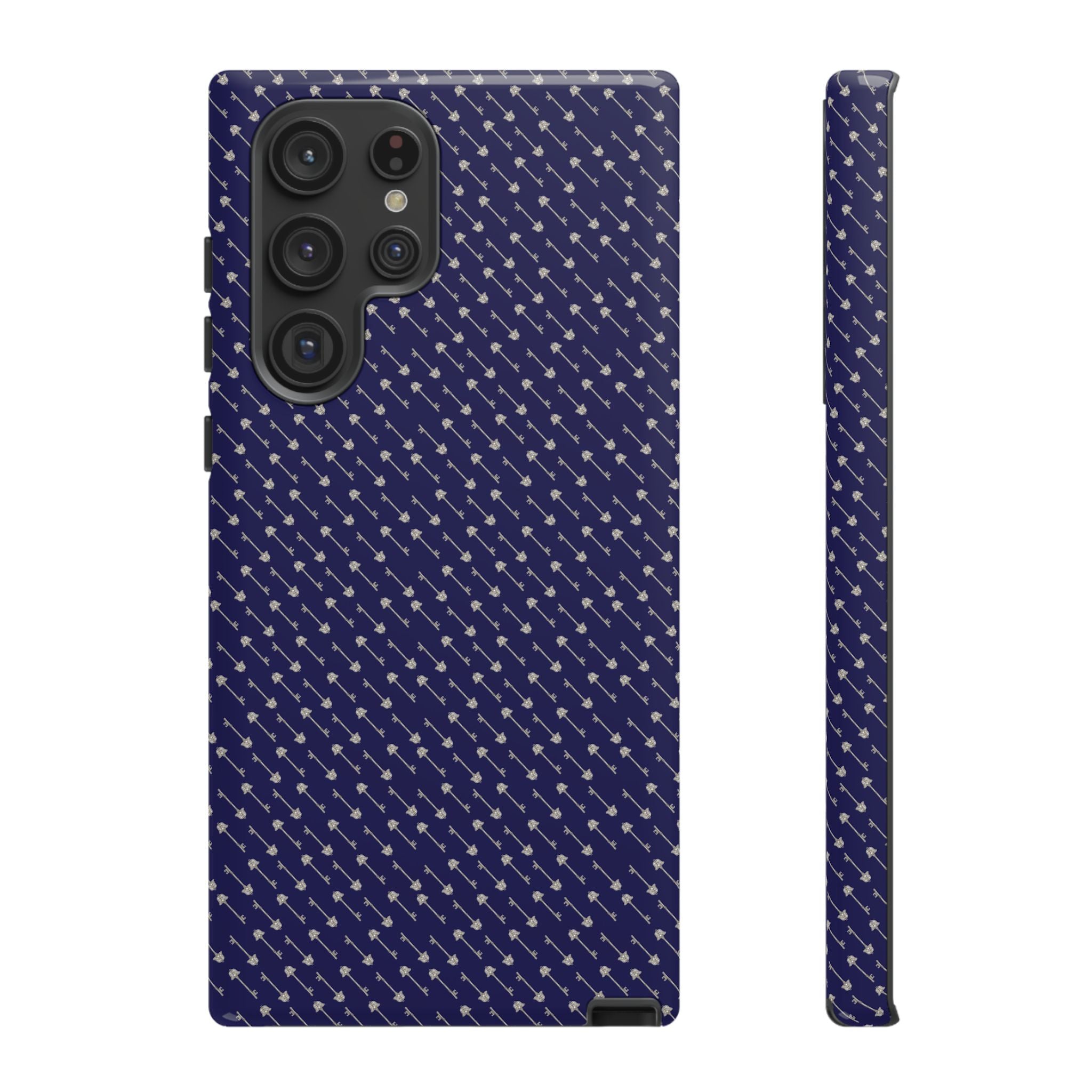 Abhorsen Silver Key Phone Case — Midnight Blue Necromancer Design