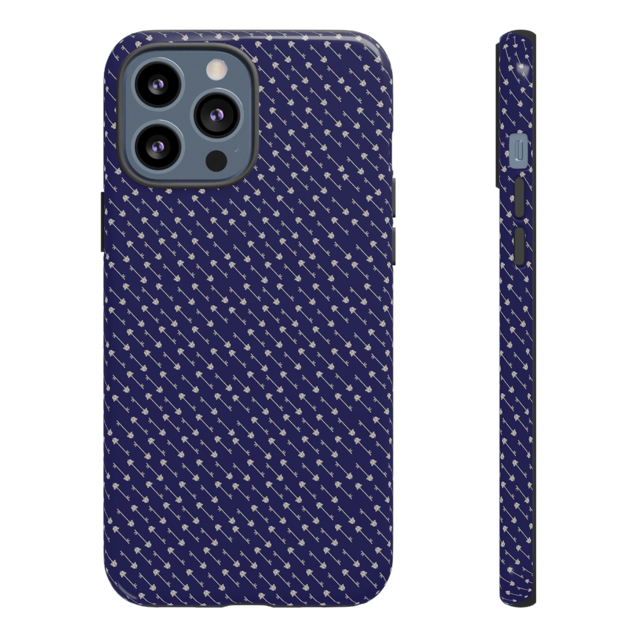 Abhorsen Silver Key Phone Case — Midnight Blue Necromancer Design