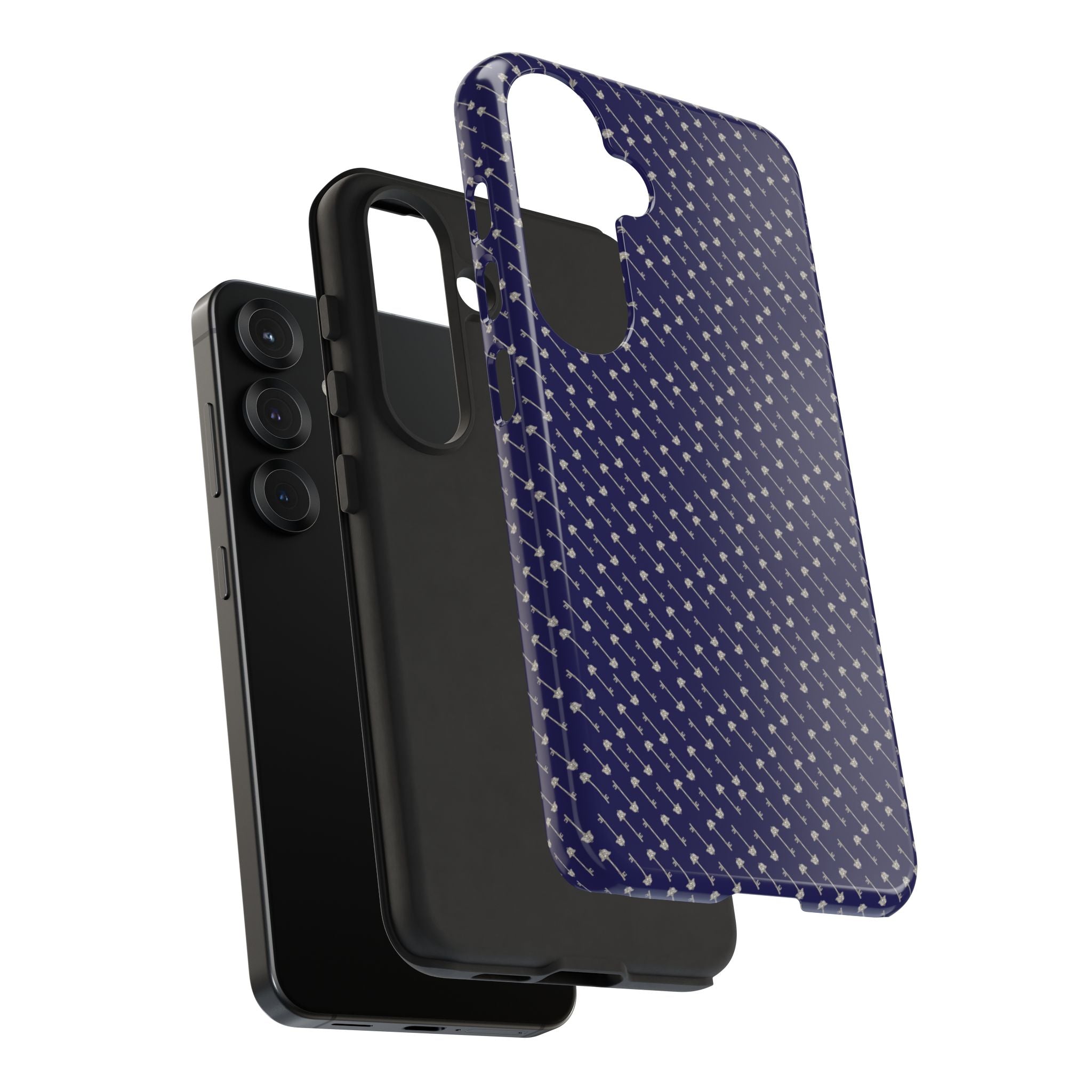 Abhorsen Silver Key Phone Case — Midnight Blue Necromancer Design