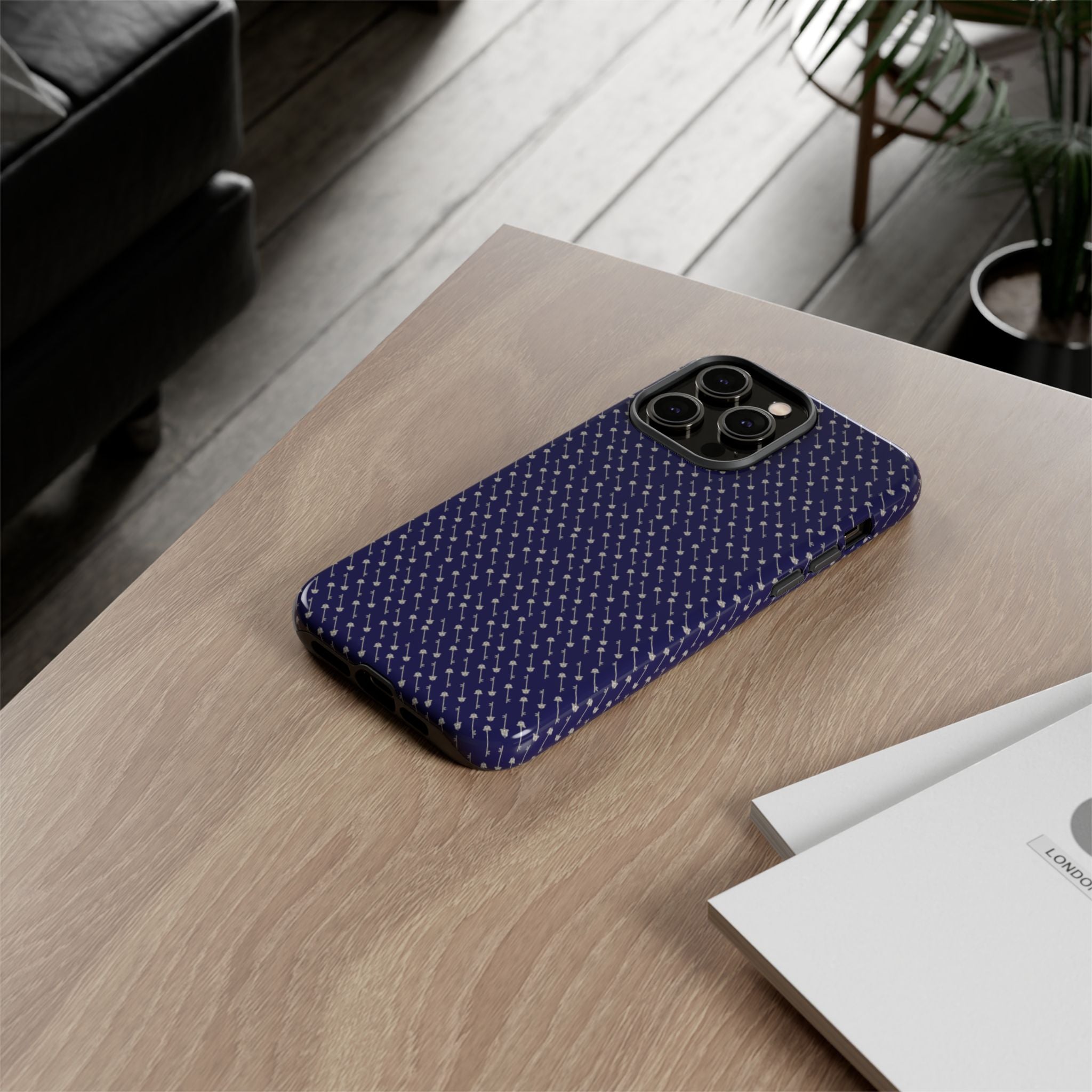 Abhorsen Silver Key Phone Case — Midnight Blue Necromancer Design