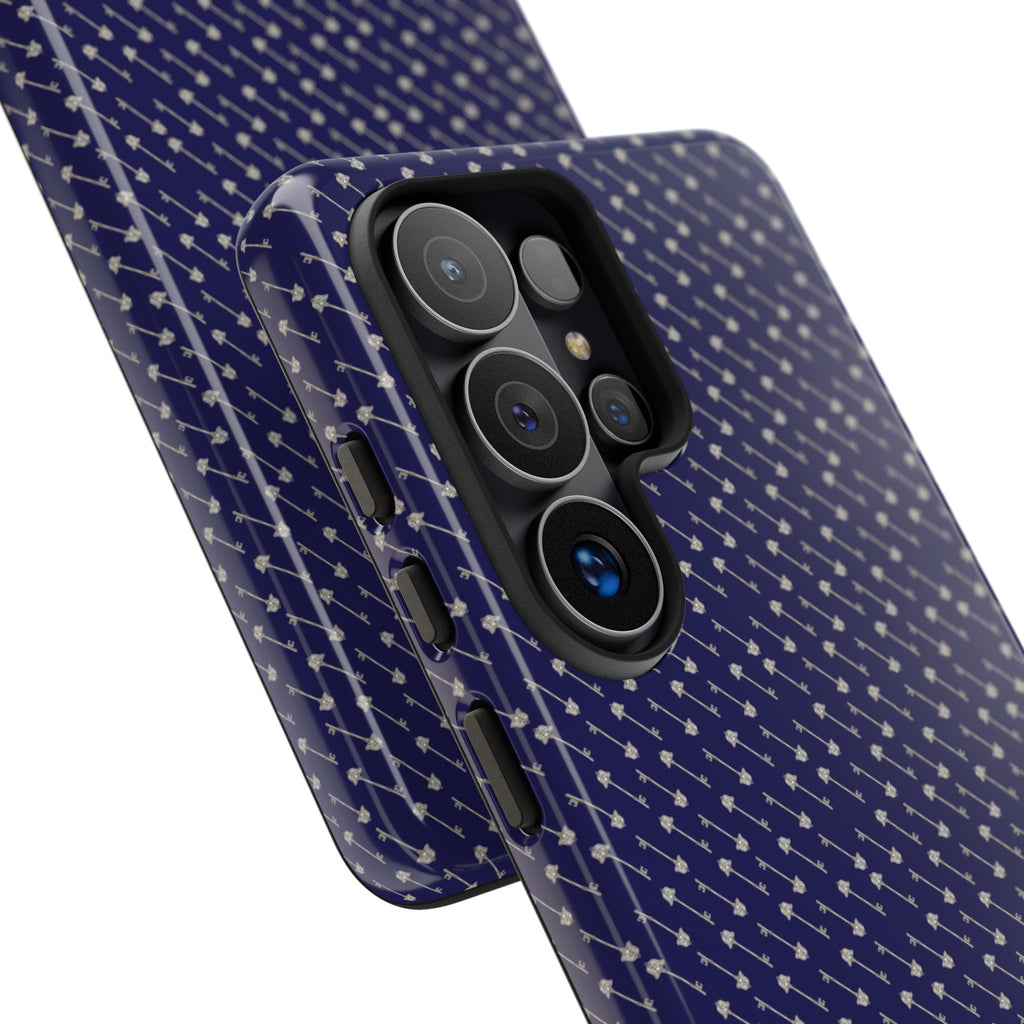 Abhorsen Silver Key Phone Case — Midnight Blue Necromancer Design
