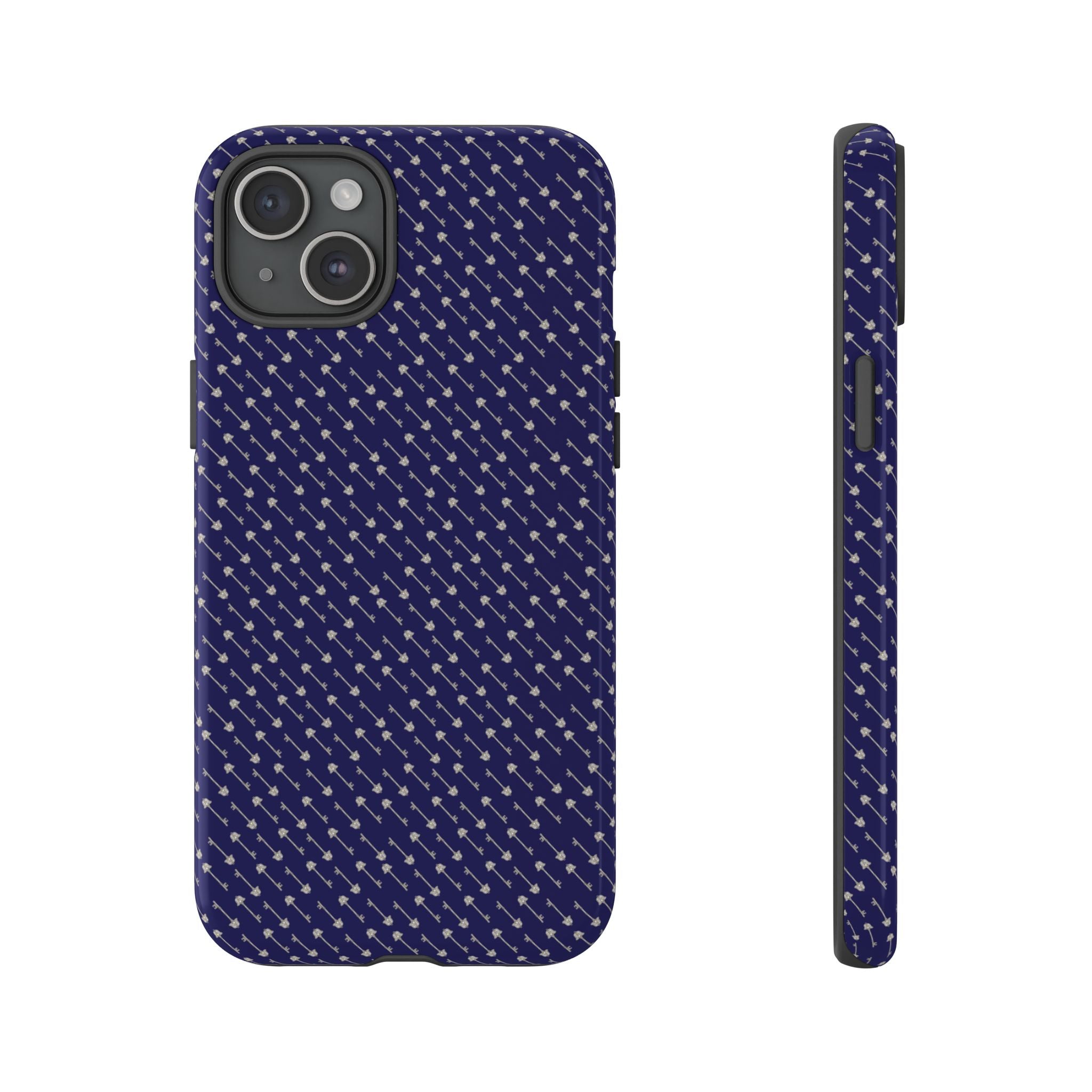 Abhorsen Silver Key Phone Case — Midnight Blue Necromancer Design