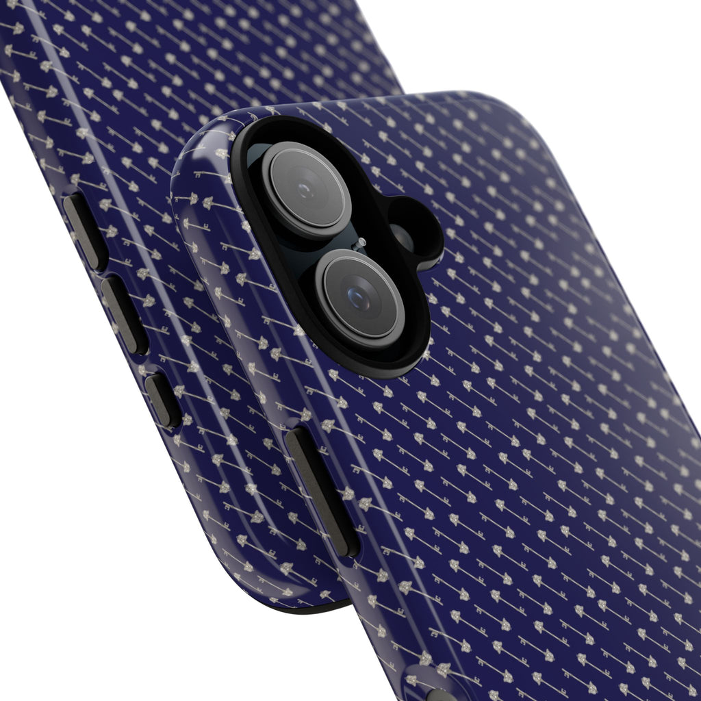 Abhorsen Silver Key Phone Case — Midnight Blue Necromancer Design