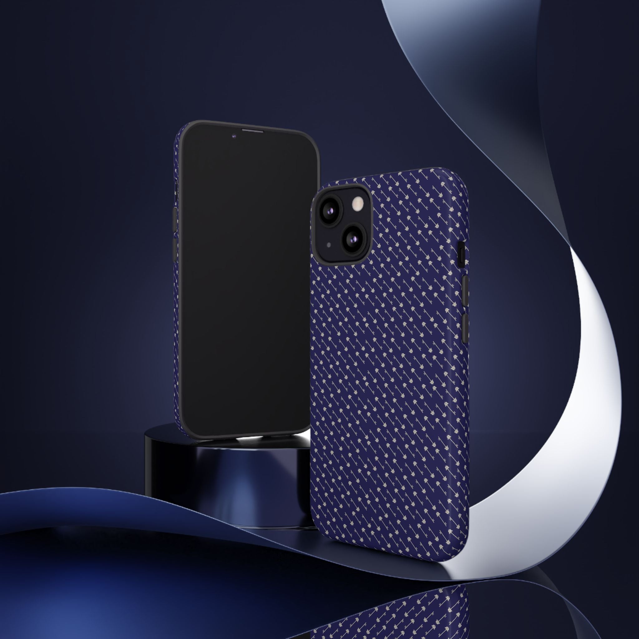 Abhorsen Silver Key Phone Case — Midnight Blue Necromancer Design