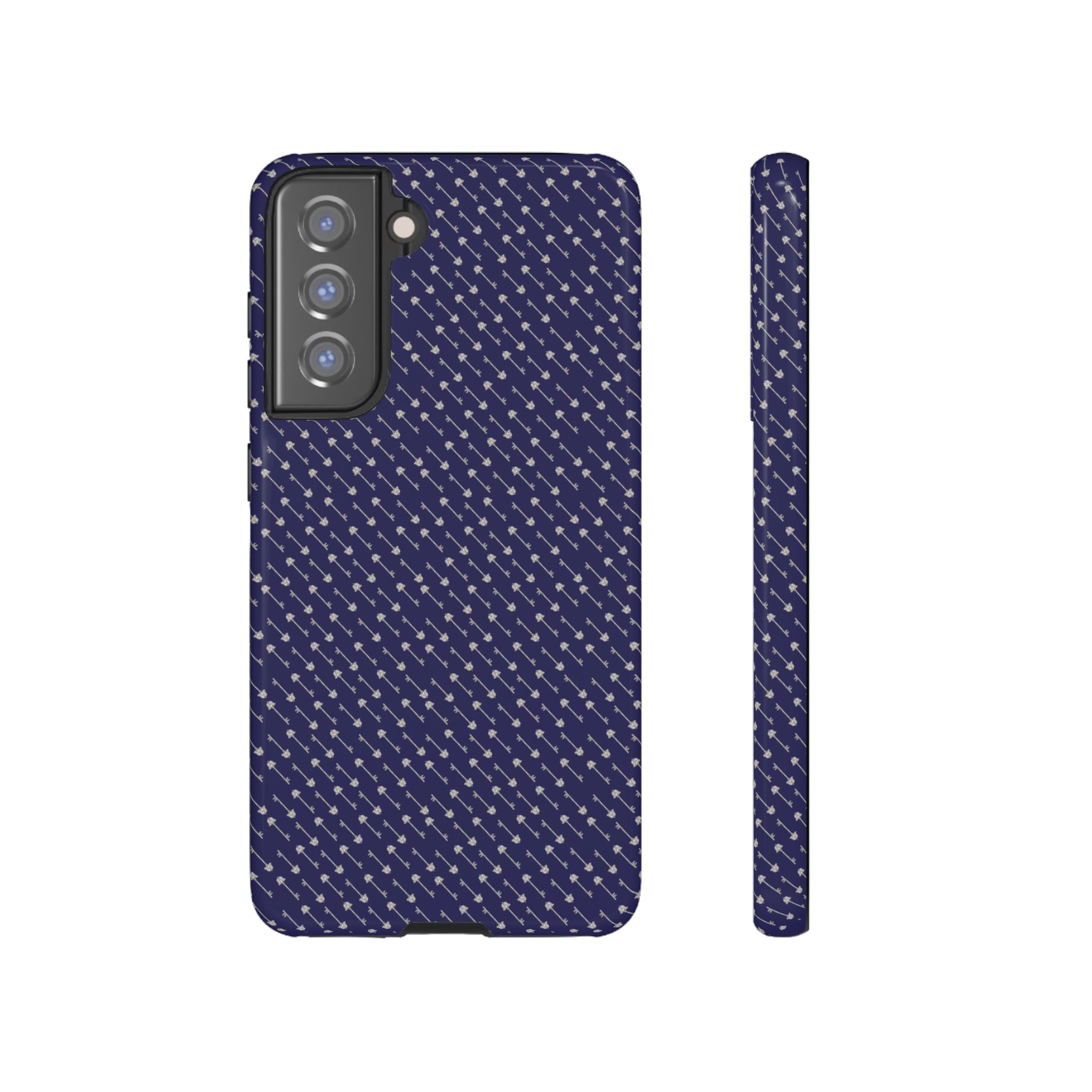 Abhorsen Silver Key Phone Case — Midnight Blue Necromancer Design