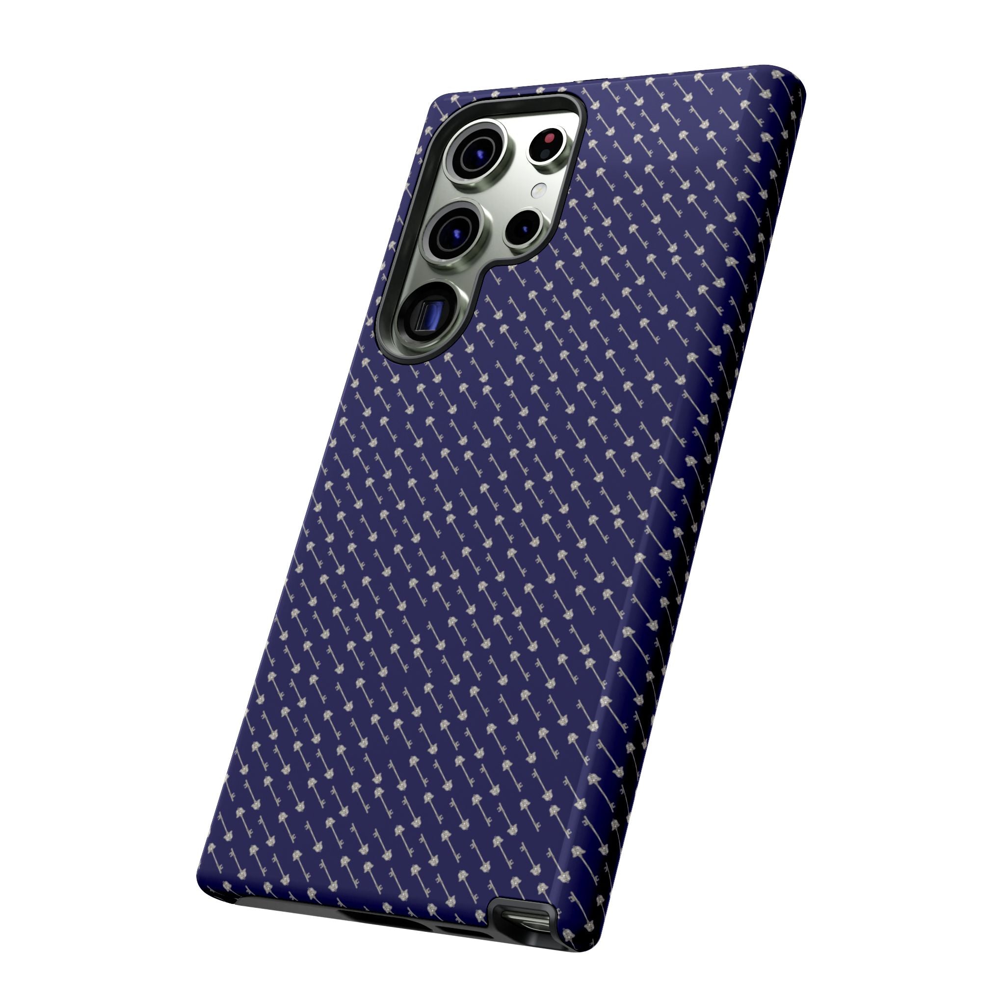 Abhorsen Silver Key Phone Case — Midnight Blue Necromancer Design