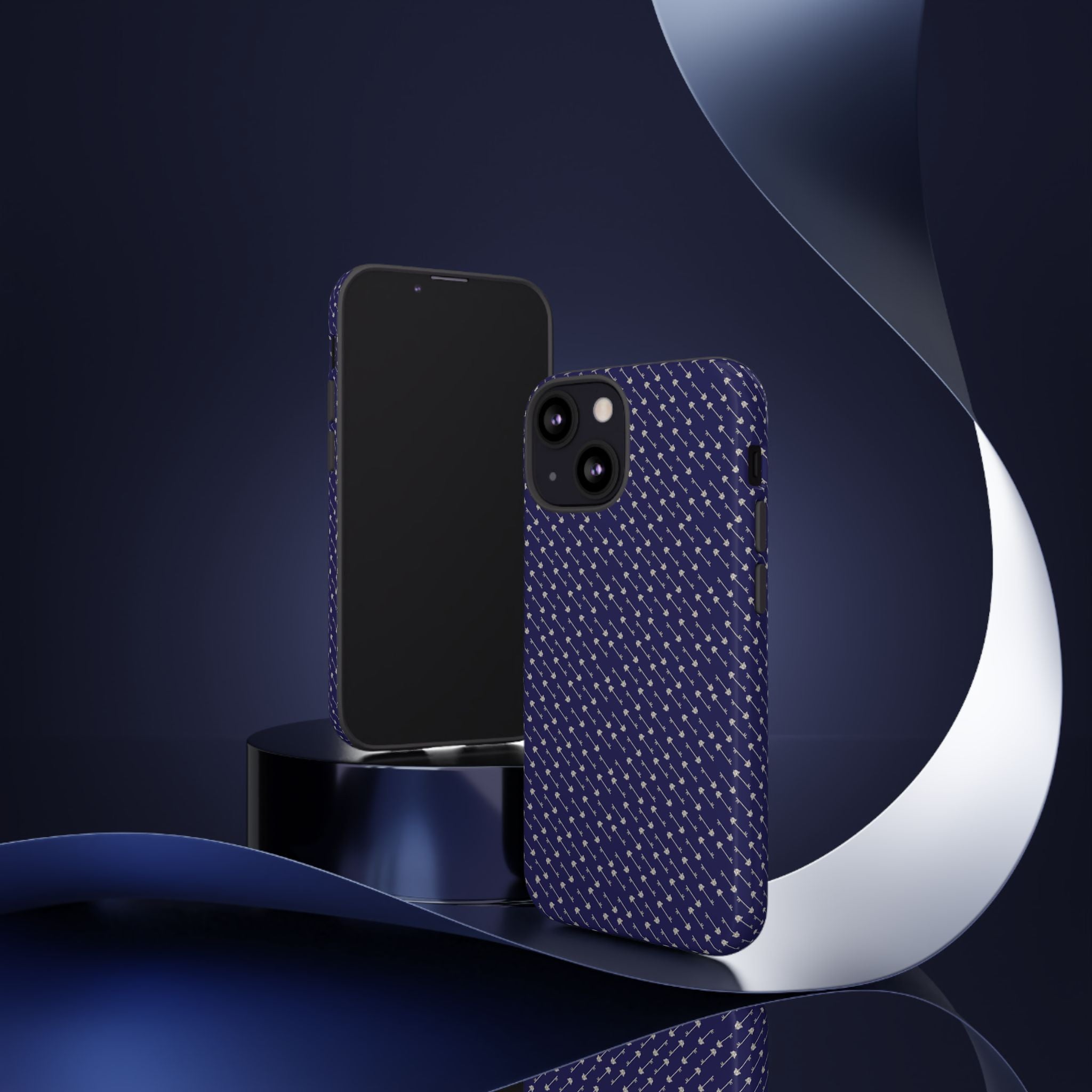 Abhorsen Silver Key Phone Case — Midnight Blue Necromancer Design
