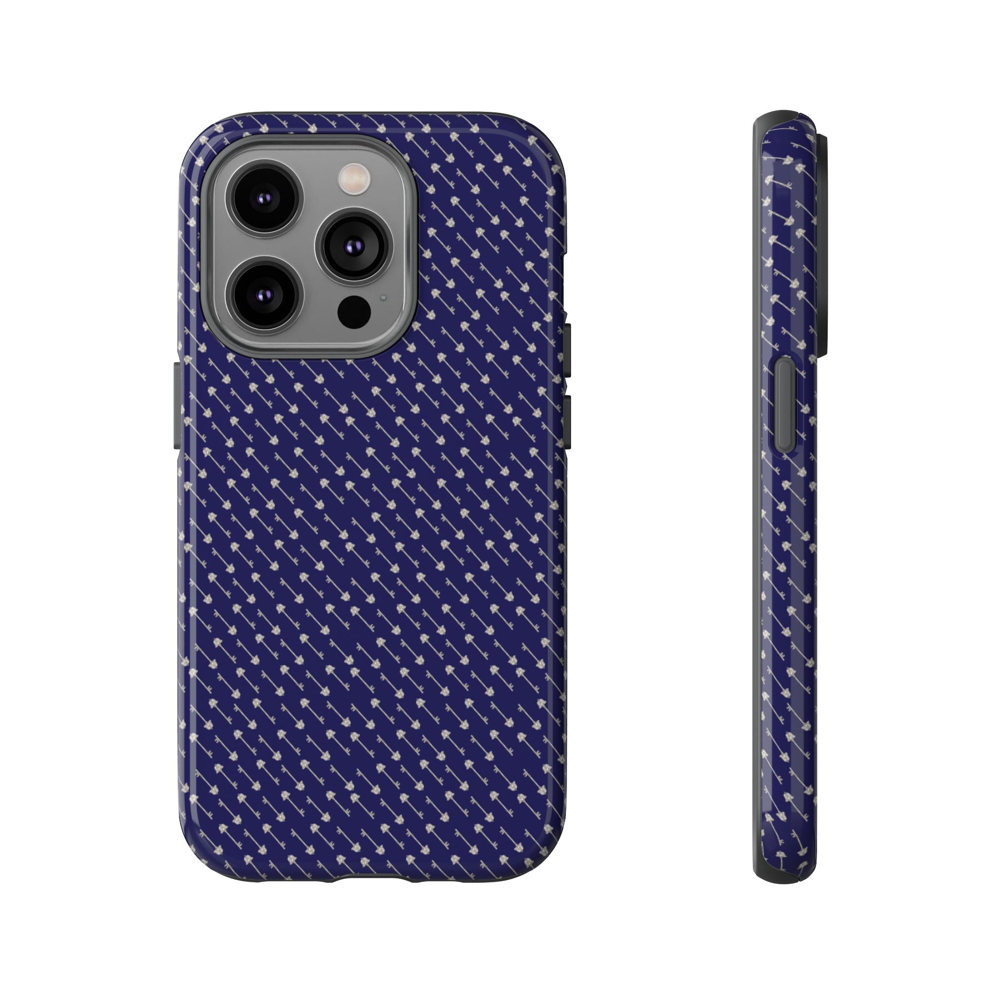 Abhorsen Silver Key Phone Case — Midnight Blue Necromancer Design