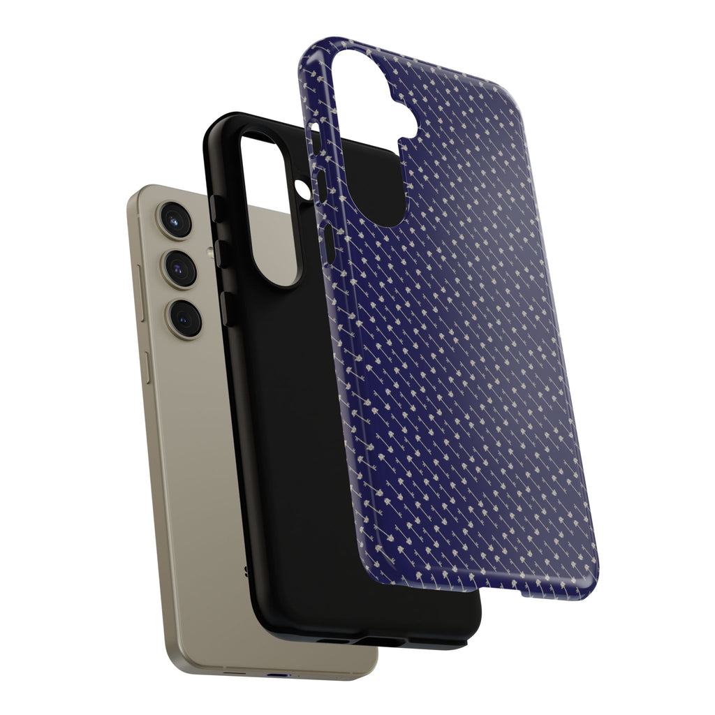 Abhorsen Silver Key Phone Case — Midnight Blue Necromancer Design